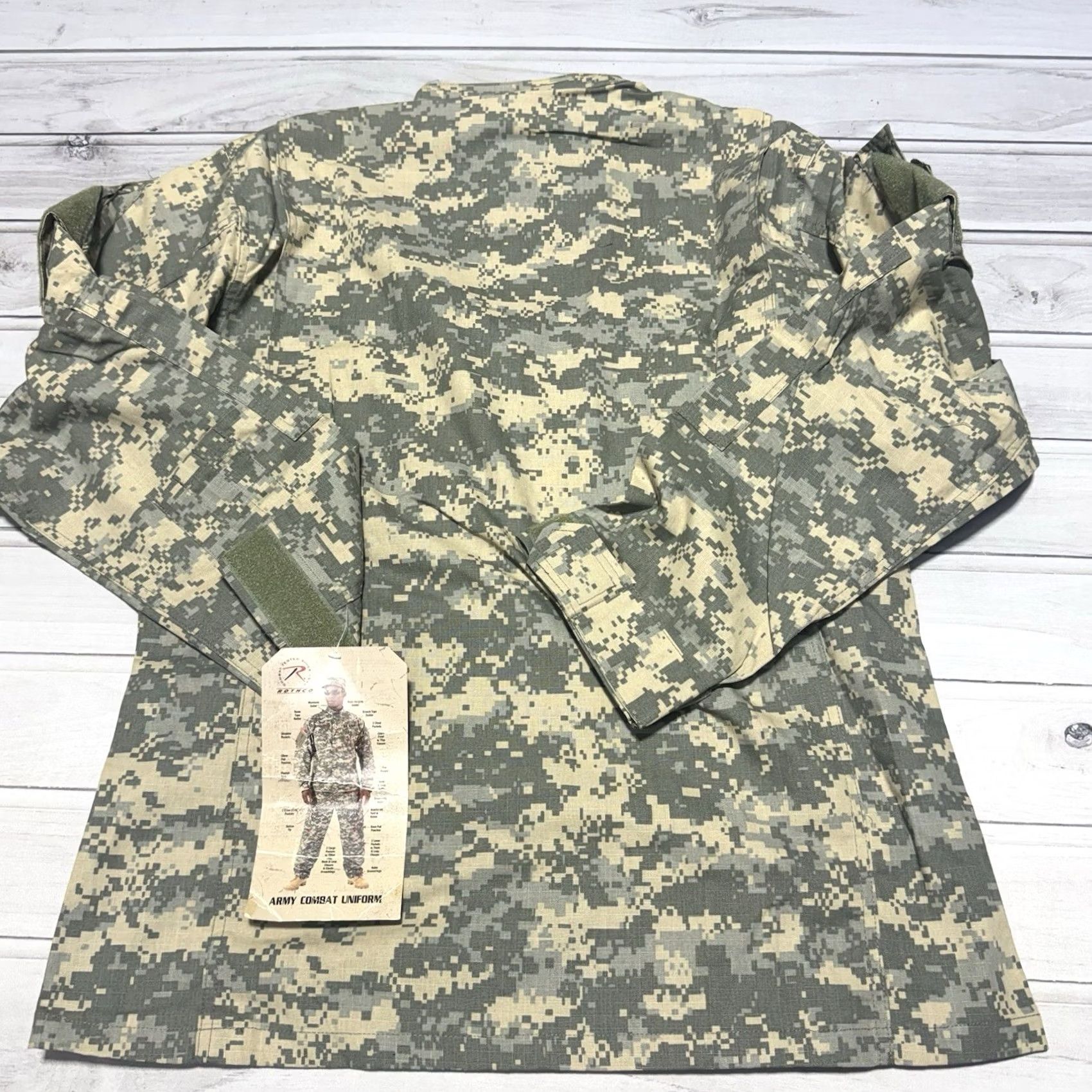 Rothco Rothco Army Combat Uniform Shirt MedGreen Digital Camo ACU NWT Mens M Camouflage Shirt Size US M / EU 48-50 / 2 - 3 Thumbnail