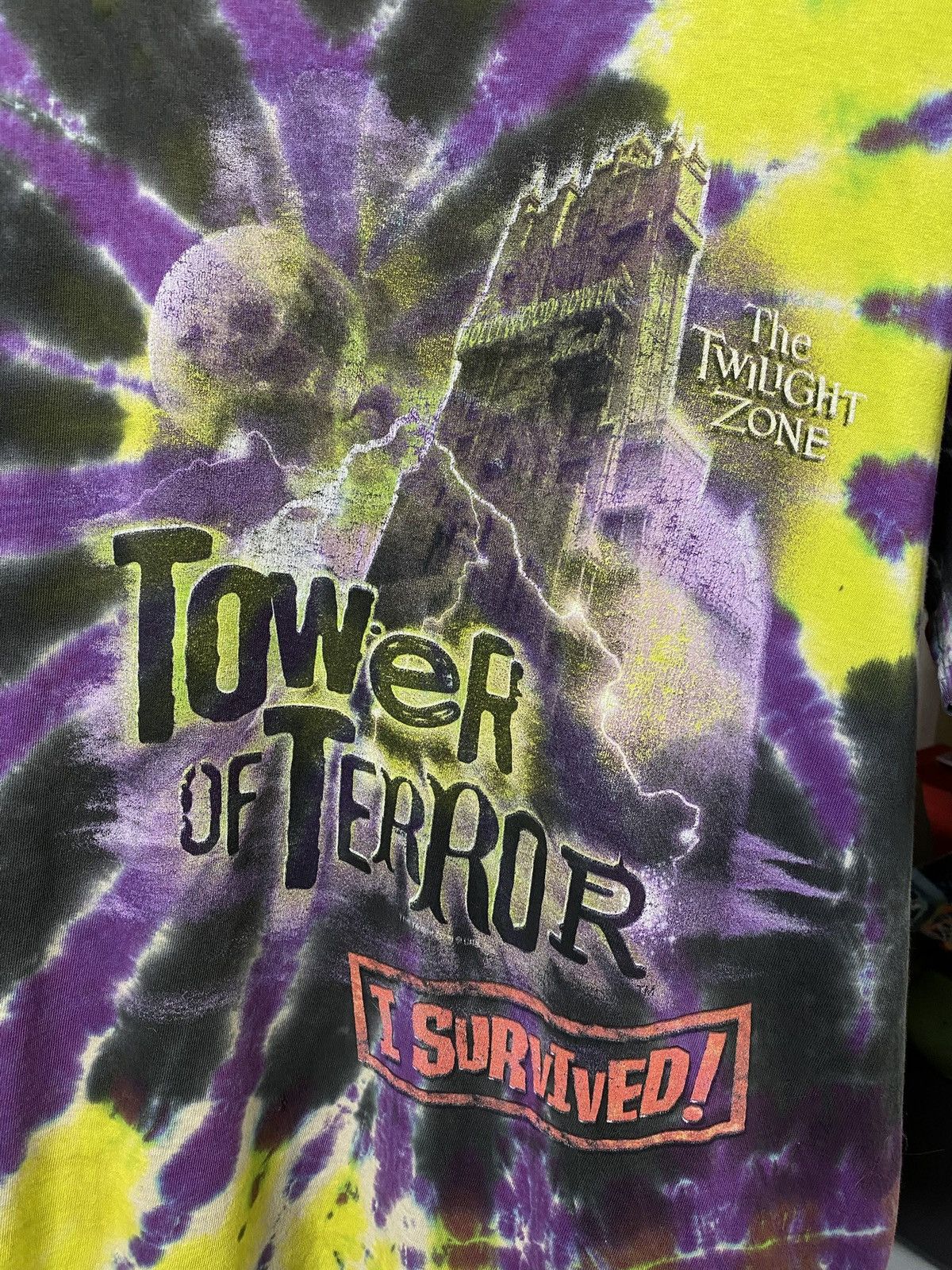 Vintage Vintage Tower of Terror Tiedye T-Shirt vtg Disney Tee Medium Size US M / EU 48-50 / 2 - 2 Thumbnail