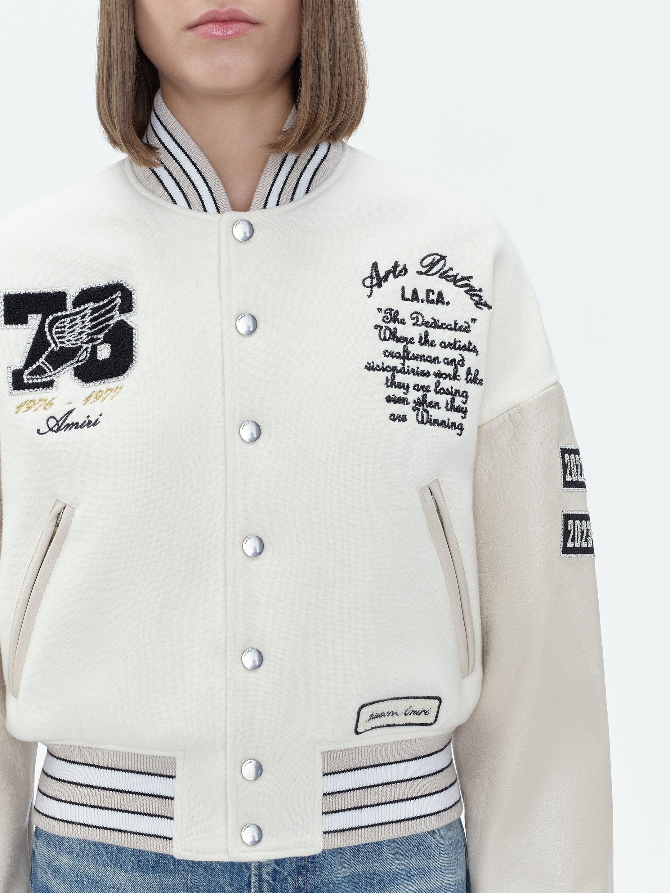 Amiri oc11z0225 Eagle Varsity Bomber Jacket in Multicolor Size XL / US 12-14 / IT 48-50 - 7 Thumbnail
