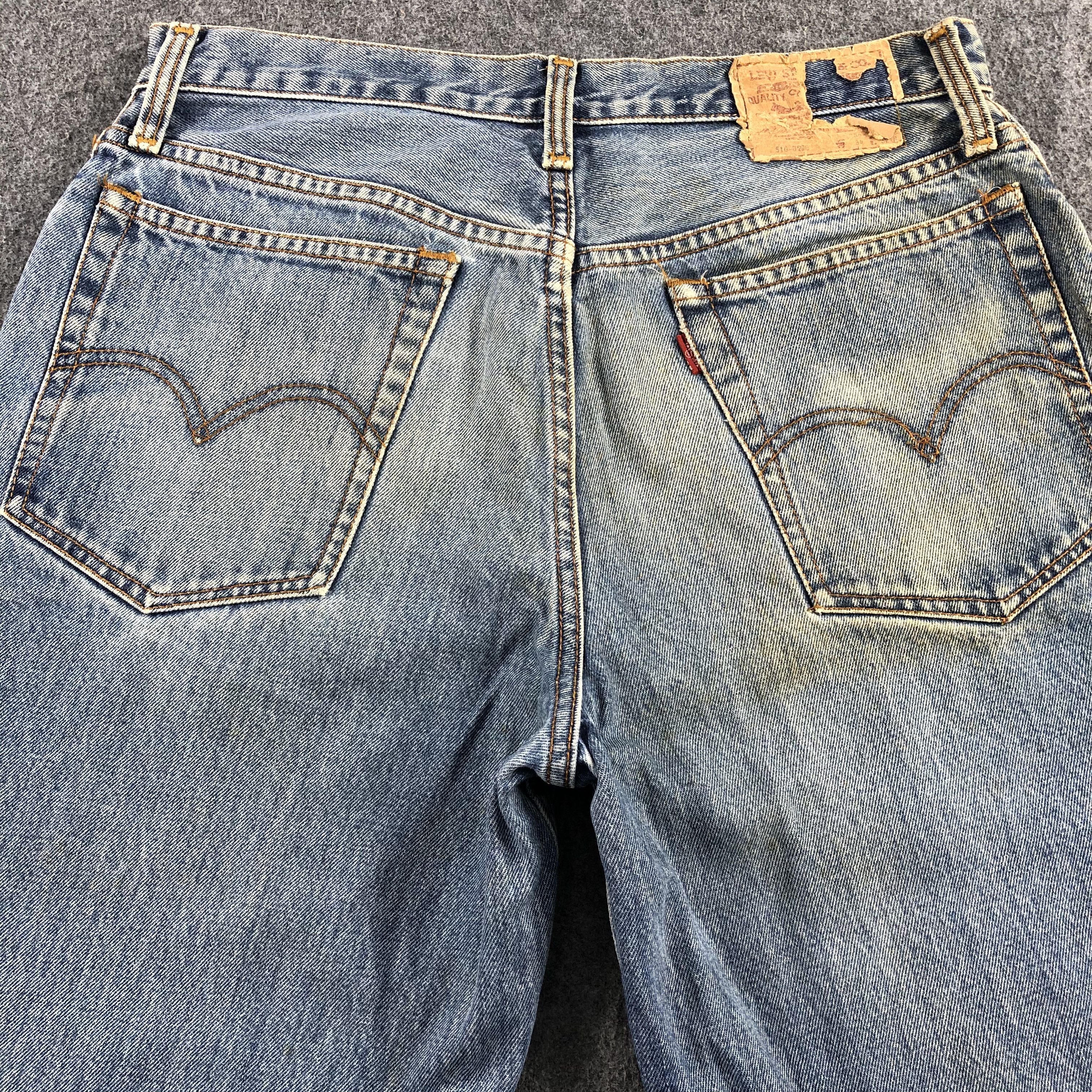 Levi's Vintage 90s Light Wash Levis Jeans-J1794 Size US 33 - 4 Thumbnail