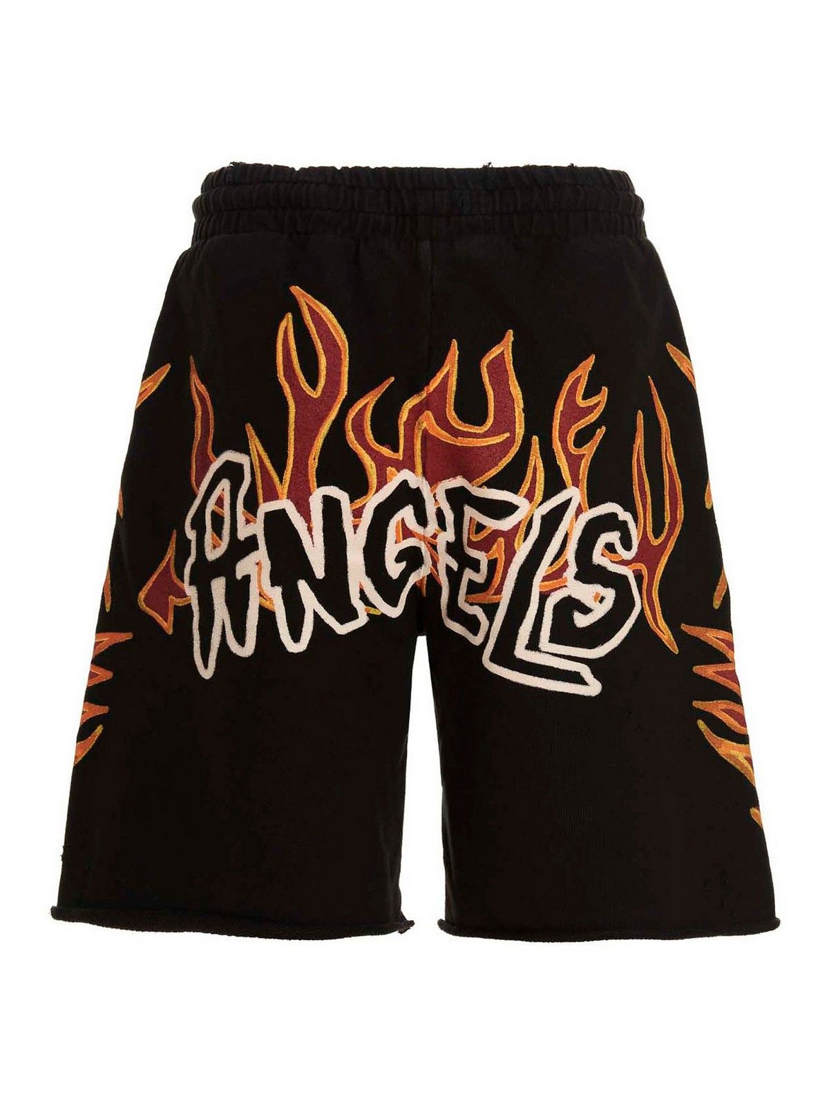 Palm Angels o1gr1nt0425 Gd Graffiti Flames Sweatshorts in Black Size US 32 / EU 48 - 2 Thumbnail