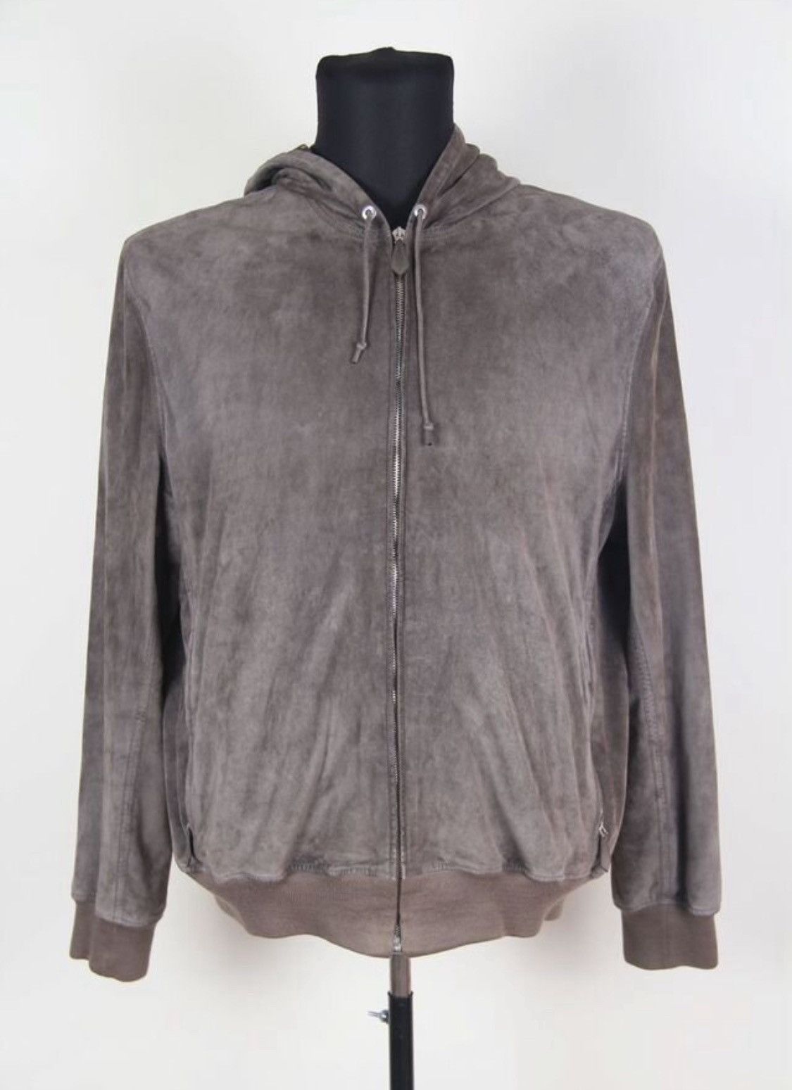 Hermes Hermes Spring 2008 Runway Leather Suede Hoody Bomber Jacket Size US L / EU 52-54 / 3 - 2 Thumbnail