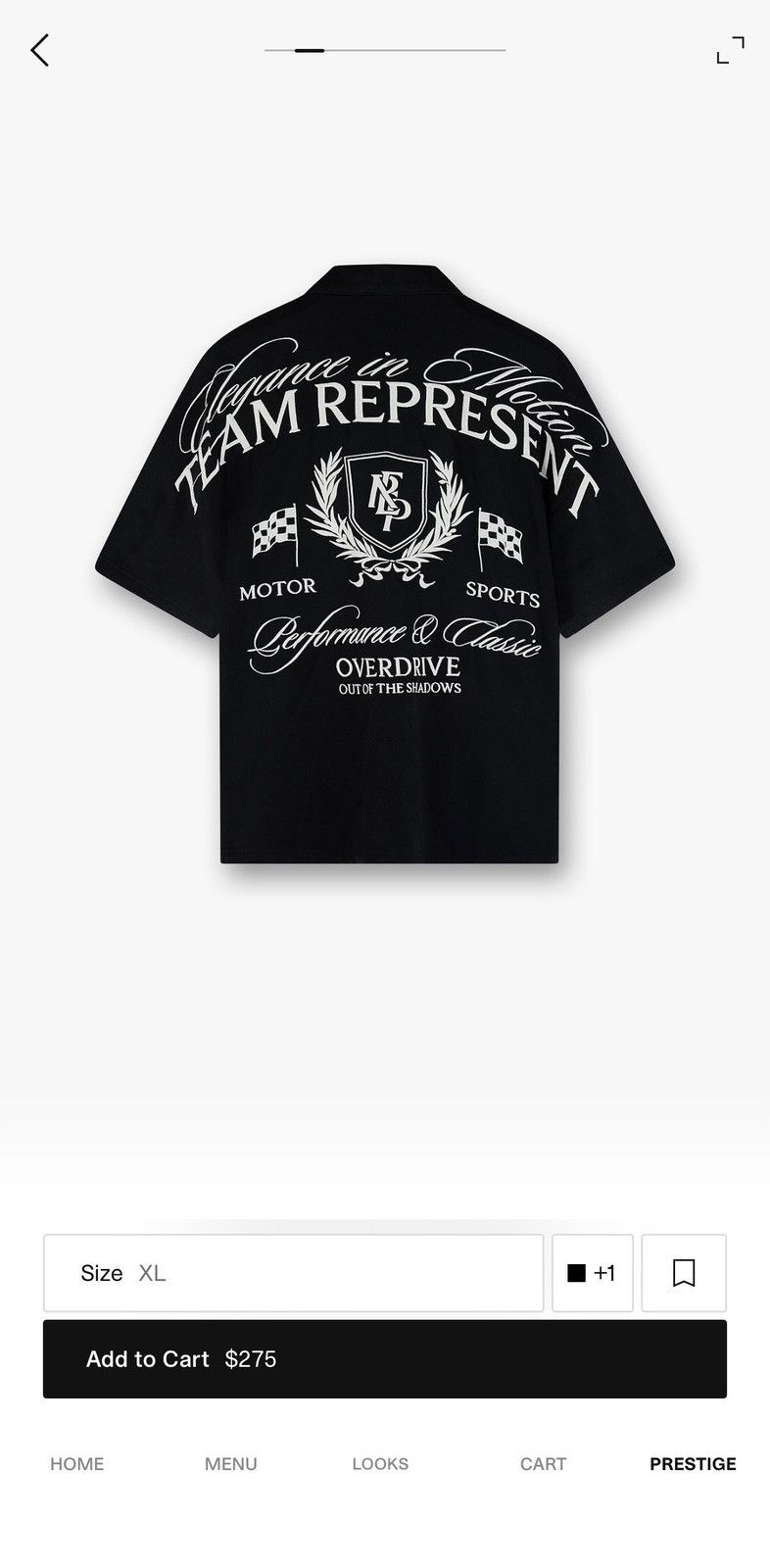 Represent Clo. Represent Crest Shirt - Jet Black Size US XL / EU 56 / 4 - 1 Thumbnail