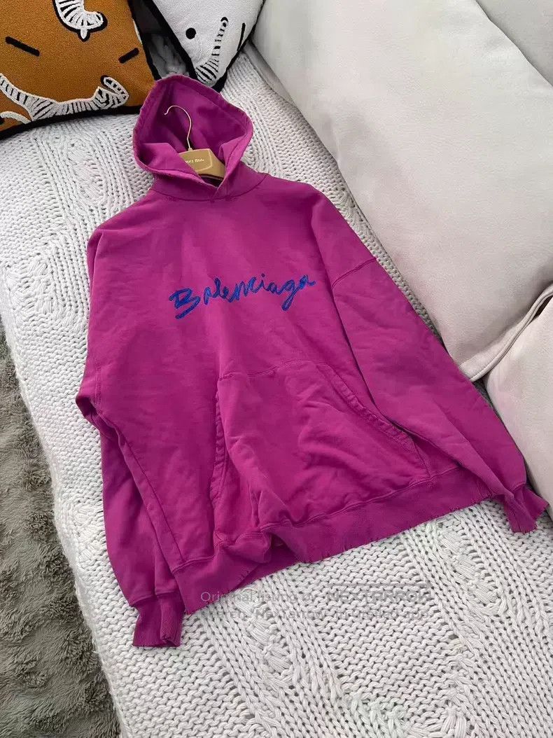 Balenciaga Balenciaga Fuchsia Sweatshirt Size US S / EU 44-46 / 1 - 1 Thumbnail
