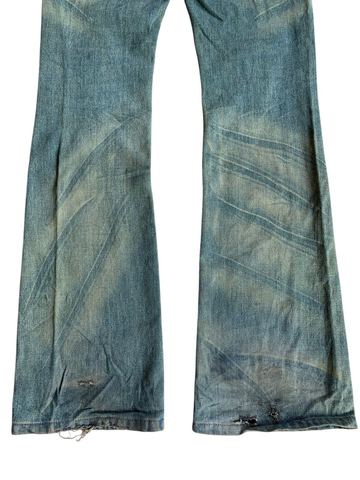 Kapital FLARE💥JAPANESE PUNK STYLE UNKNOWN RUSTY DISTRESSED DENIM🎌☠️ Size US 30 / EU 46 - 8 Thumbnail