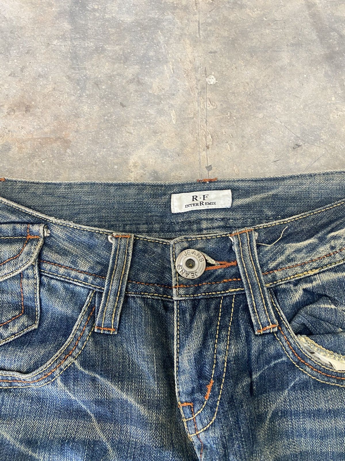 Hysteric Glamour × Japanese Brand × Le Grande Bleu (L.G.B.) Flare ☠️ Remix Wash Jeans punk Grunge LGB Rare Japan Size US 30 / EU 46 - 9 Thumbnail