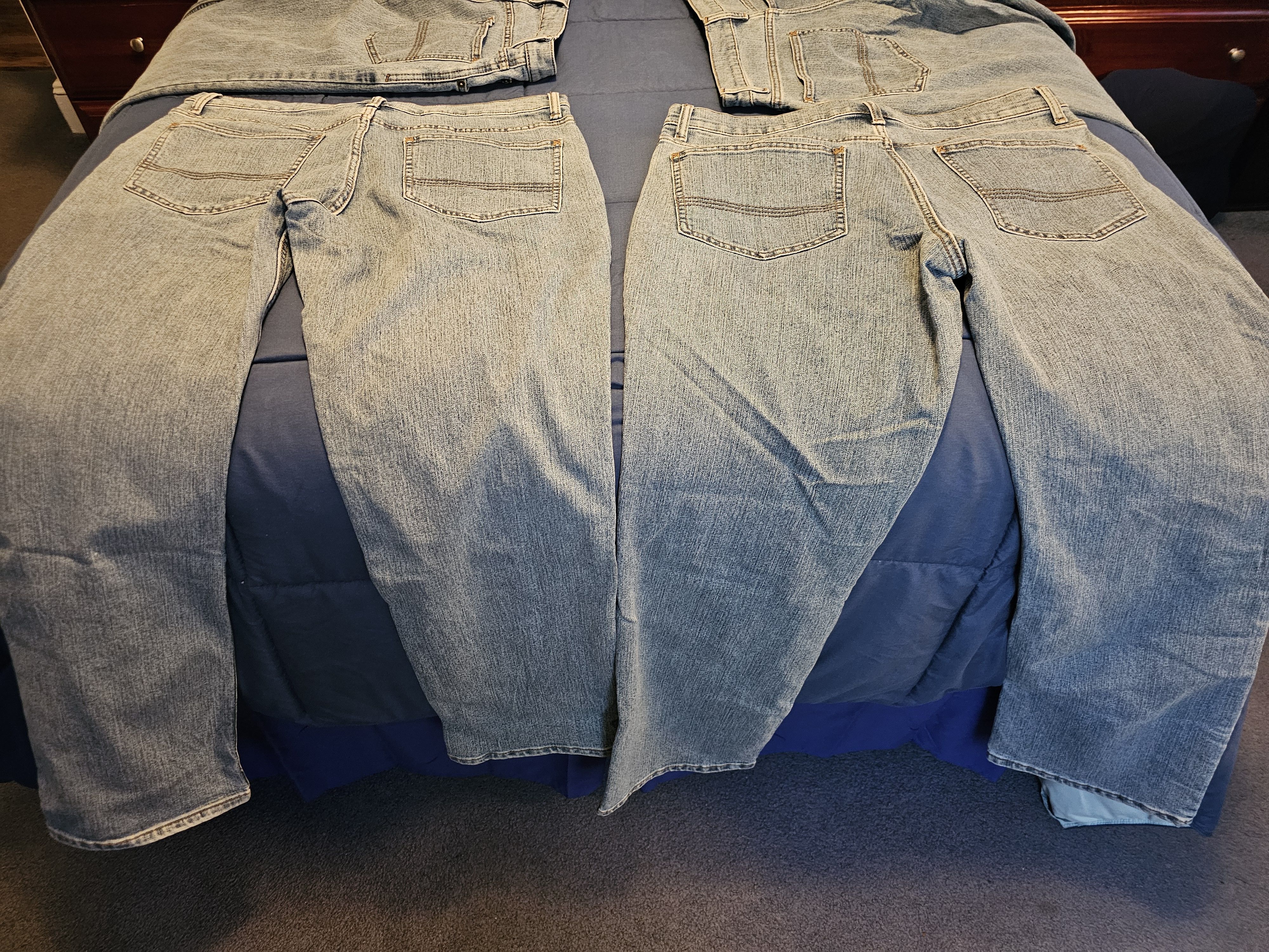 Redhead relaxed flex denim jeans mens light wash 34X32 lot of five Size US 34 / EU 50 - 6 Thumbnail