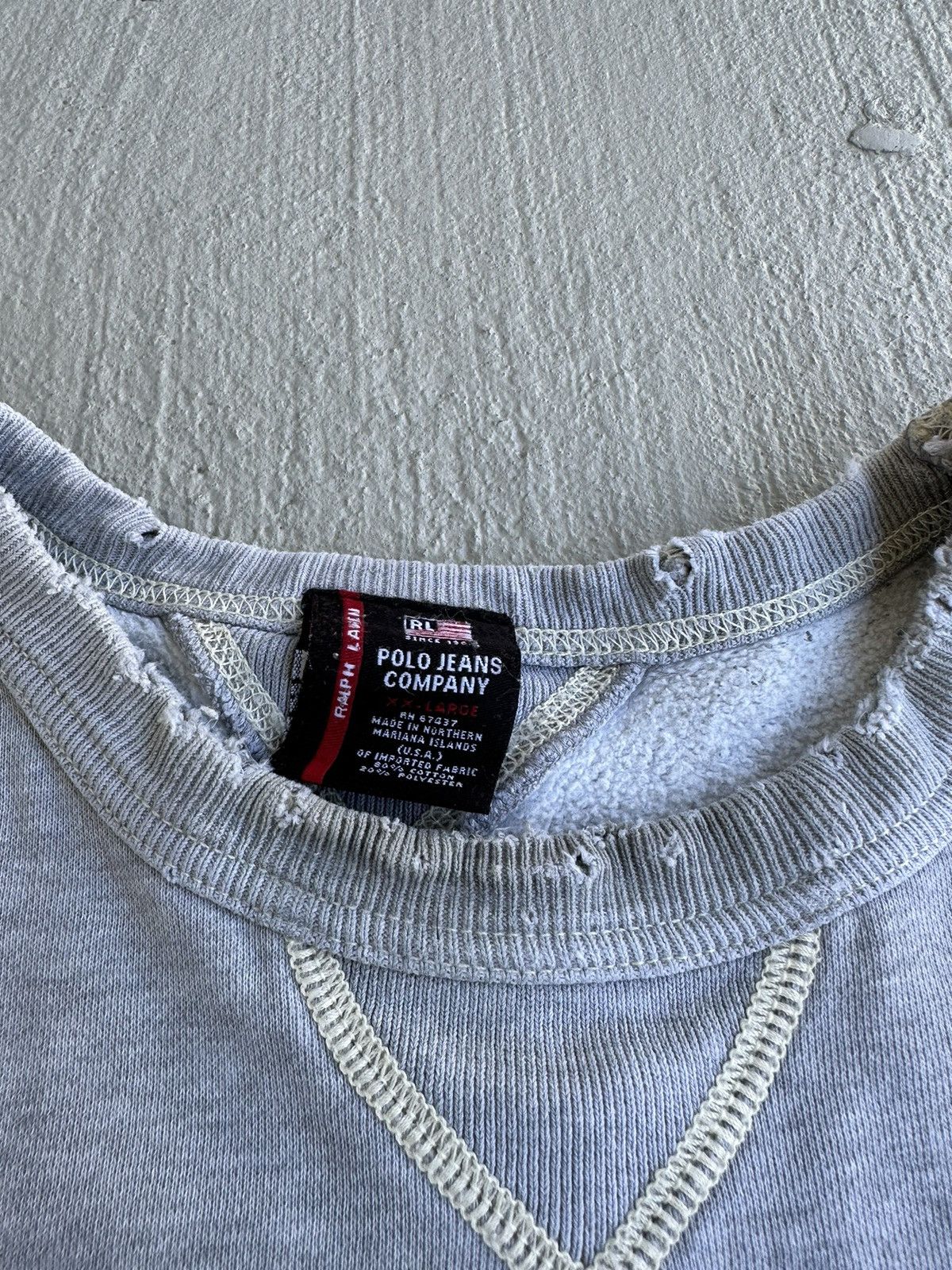 Vintage Vintage Polo Ralph Lauren Sweatshirt Size US XXL / EU 58 / 5 - 3 Thumbnail