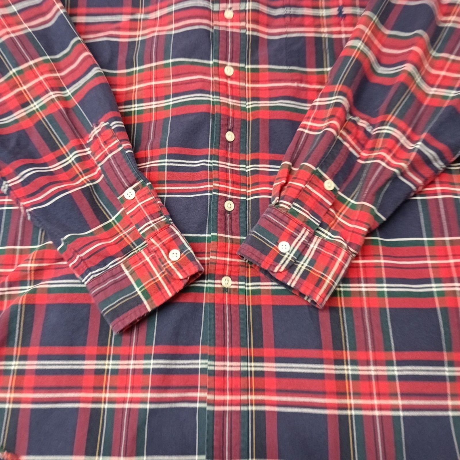 Ralph Lauren Ralph Lauren Shirt Men's L Red Tartan Plaid Big Shirt Button Size US L / EU 52-54 / 3 - 2 Thumbnail