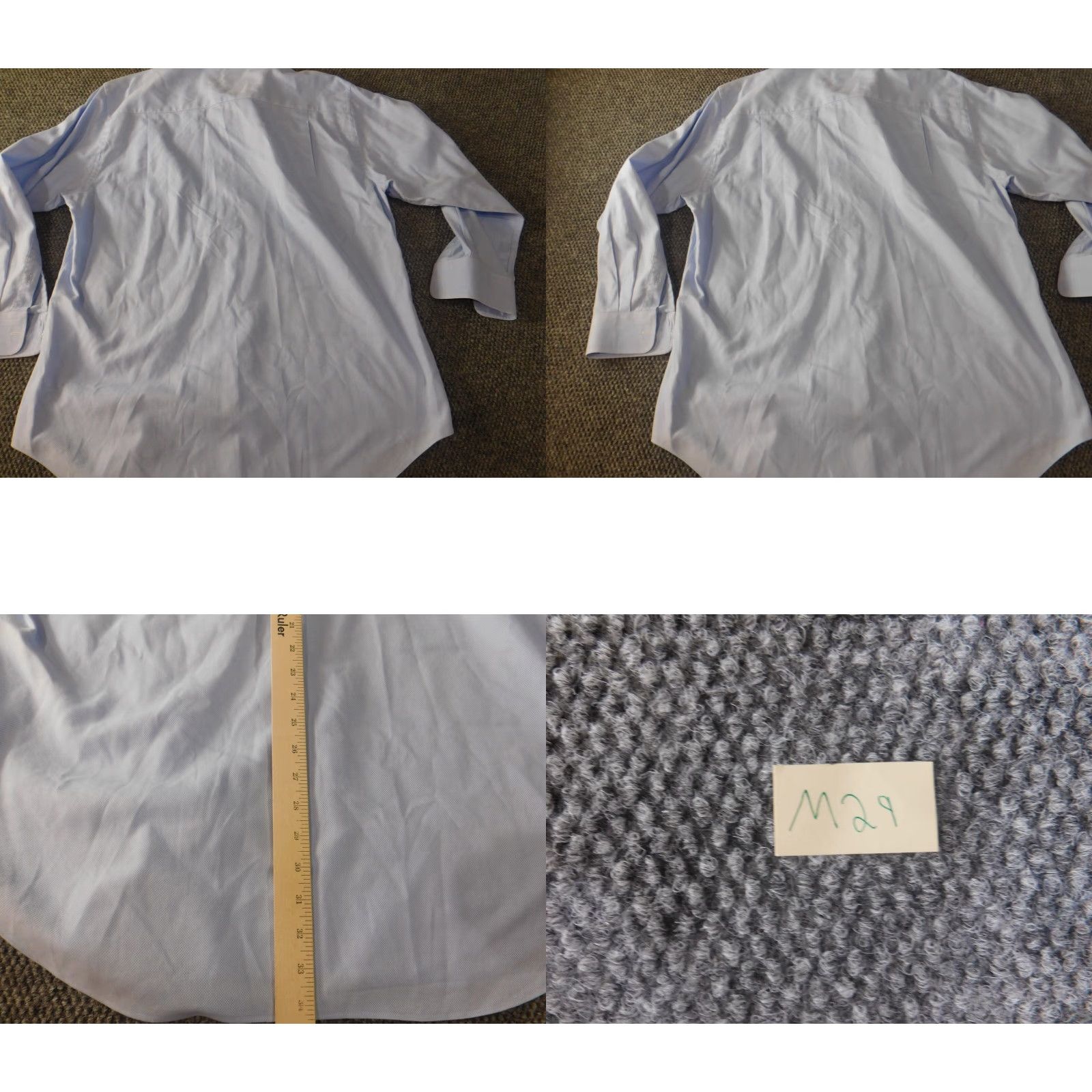 David Donahue David Donahue Dress Shirt Mens 16.5 Blue Cotton Classic Regular Long Sleeve Button-Down Collared Breathable Non-Iron Casual Vintage No N/A Size US XL / EU 56 / 4 - 8 Thumbnail