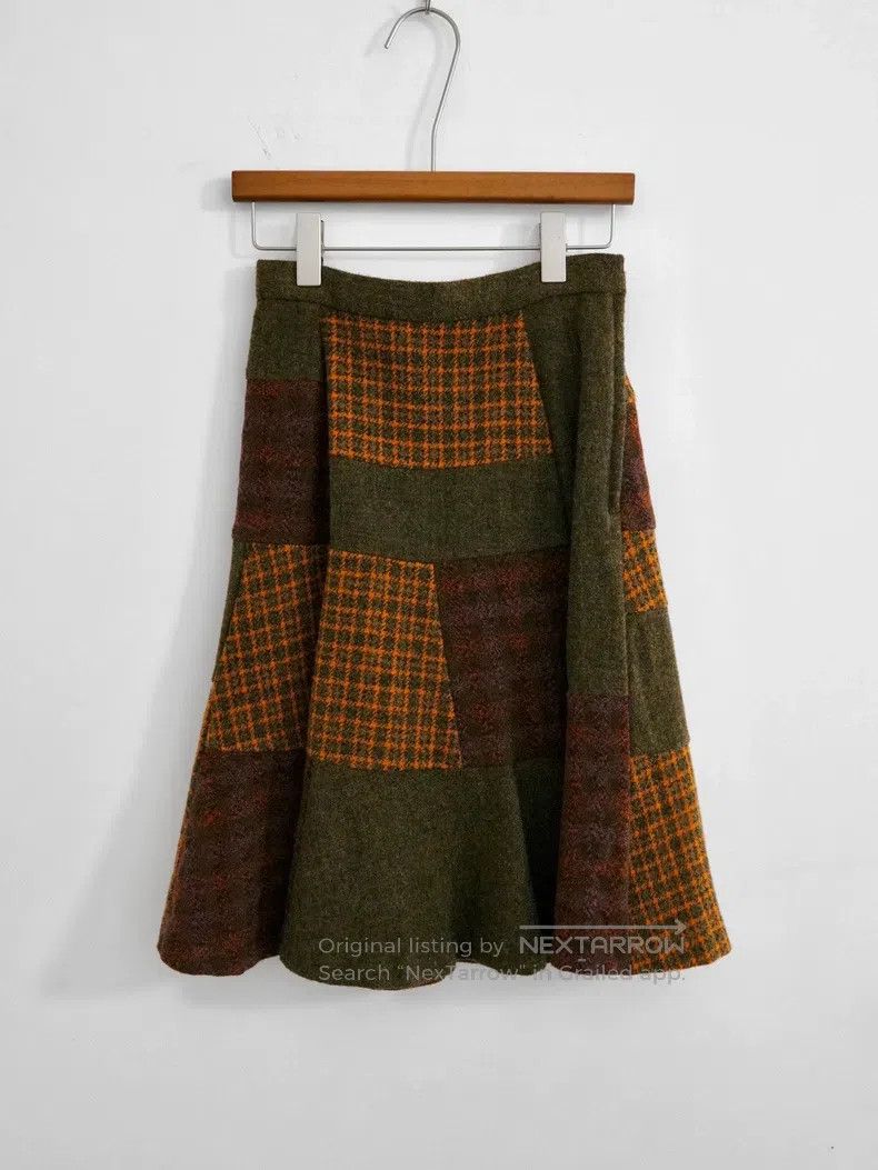 Comme des Garcons Comme Des Garcons size S Patchwork wool skirt Size 22" - 1 Thumbnail