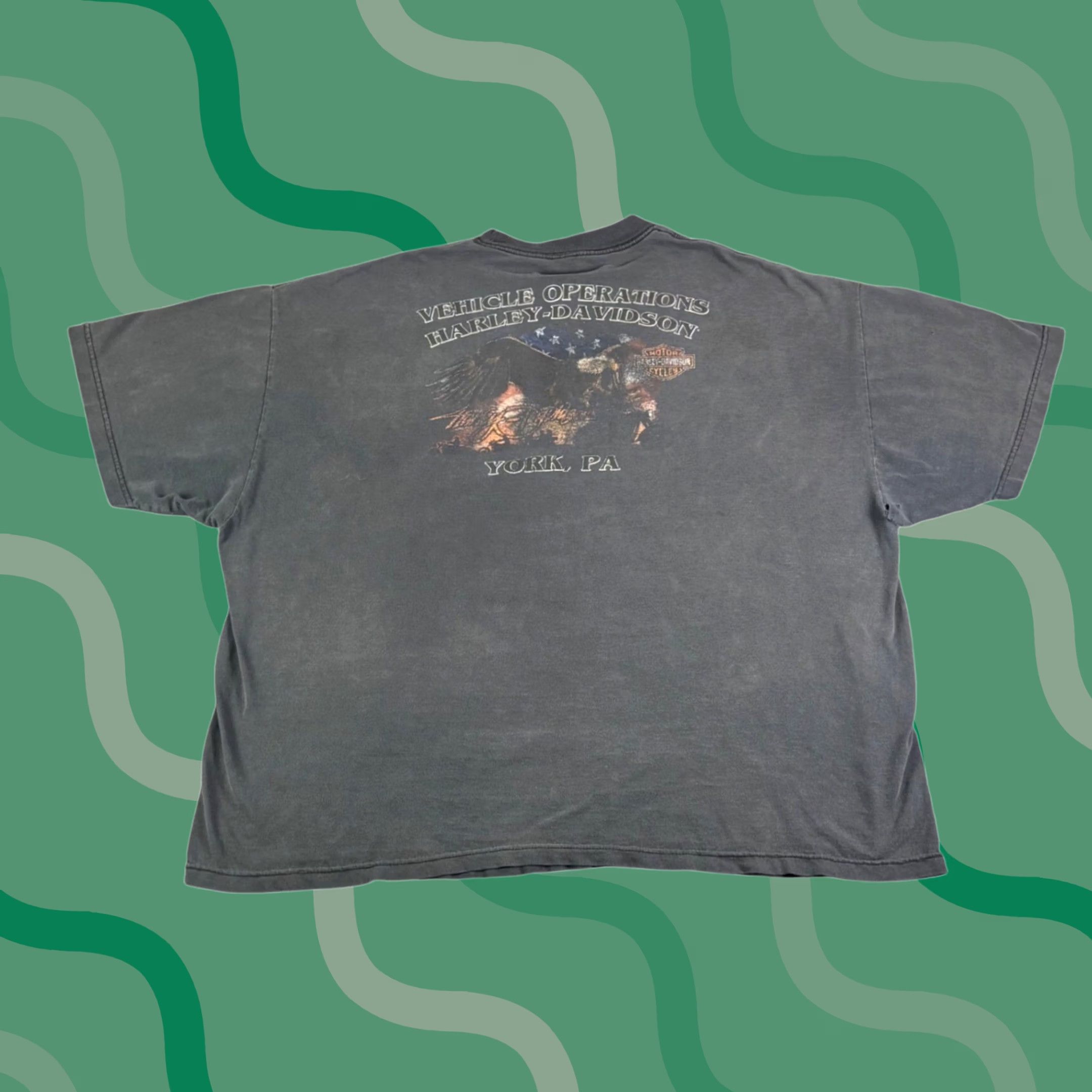 Harley Davidson VINTAGE Harley-Davidson Pocket T-Shirt Black XL 2XL Men Short Sleeve Grunge 1990s US Origin Size US XL / EU 56 / 4 - 1 Thumbnail