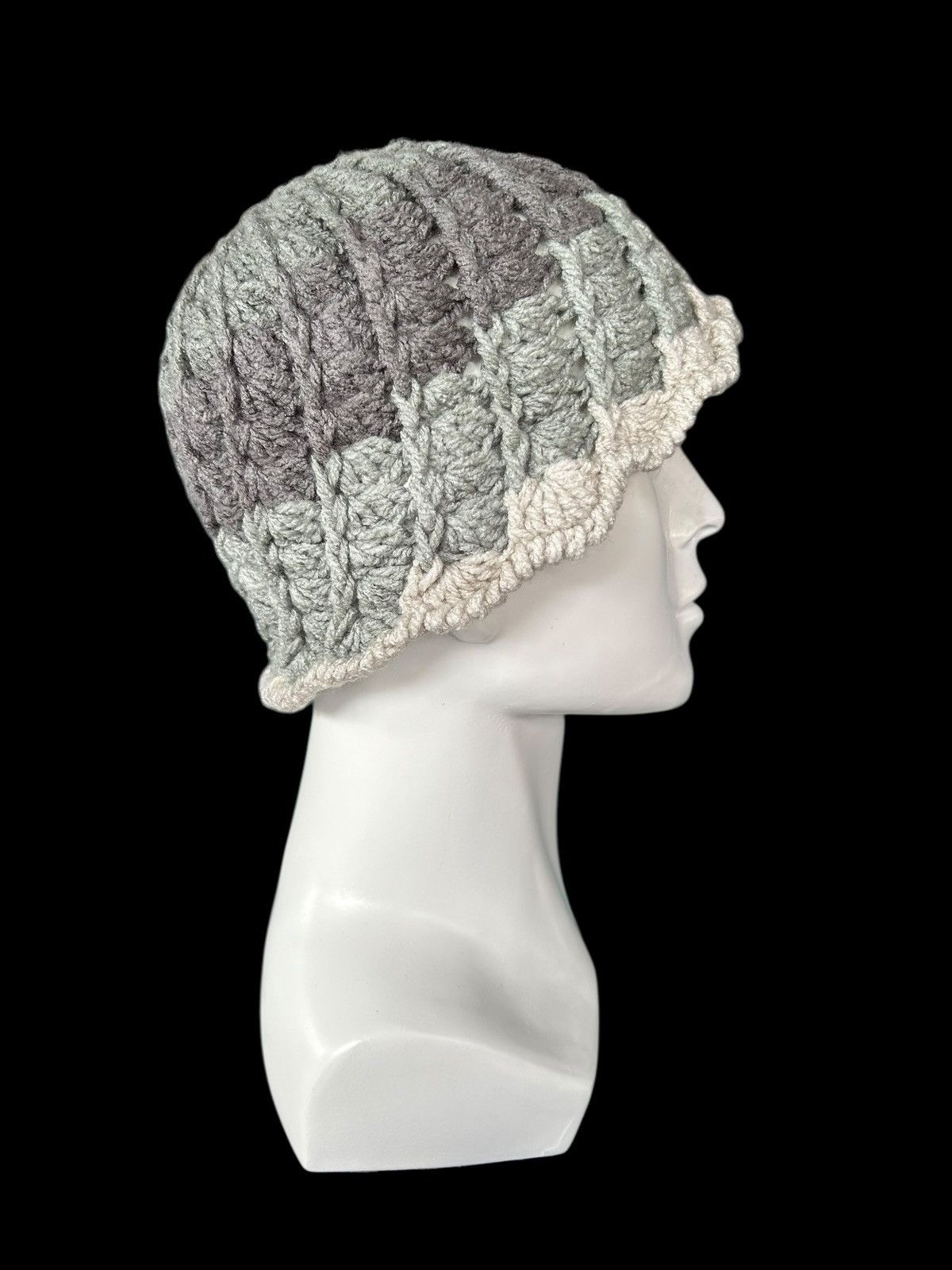 Japanese Brand × Kapital × Vintage Crochet Knitted handmade Beanie Hats Rare ☠️☠️ Size ONE SIZE - 2 Thumbnail
