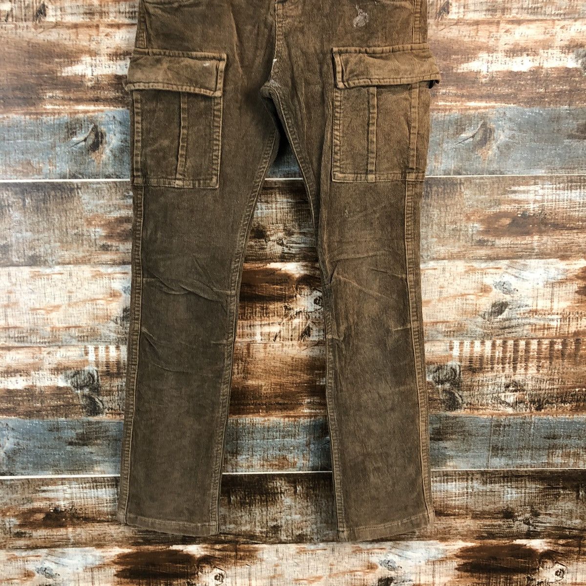 Japanese Brand DLL Back Number Brown Cargo Multipocket Pants #C223 Size 25" / US 0 / IT 36 - 3 Thumbnail