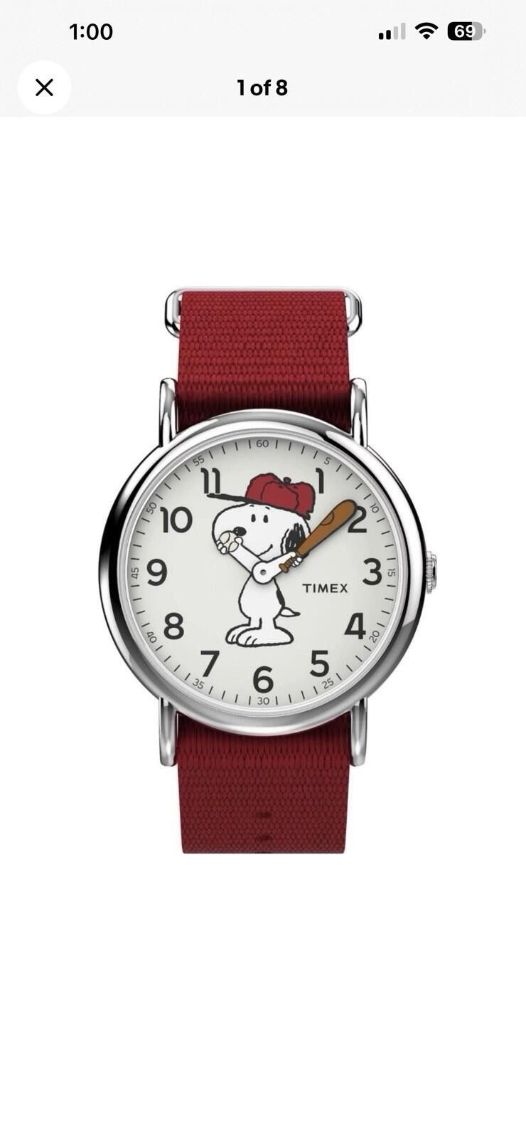 Timex Timex x Peanuts Snoopy 38mm Fabric Strap Watch Size ONE SIZE - 2 Thumbnail