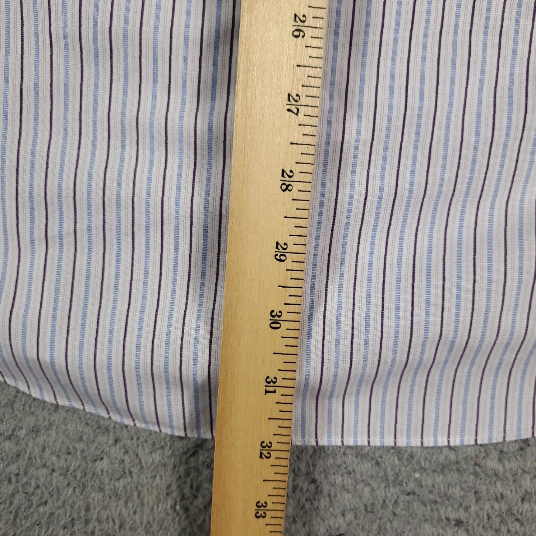 Brooks Brothers Brooks Brothers Shirt Mens 15.5 Blue Striped Dress Button Up Long Sleeve Regular Size 15.5 Blue Size 40R - 4 Thumbnail