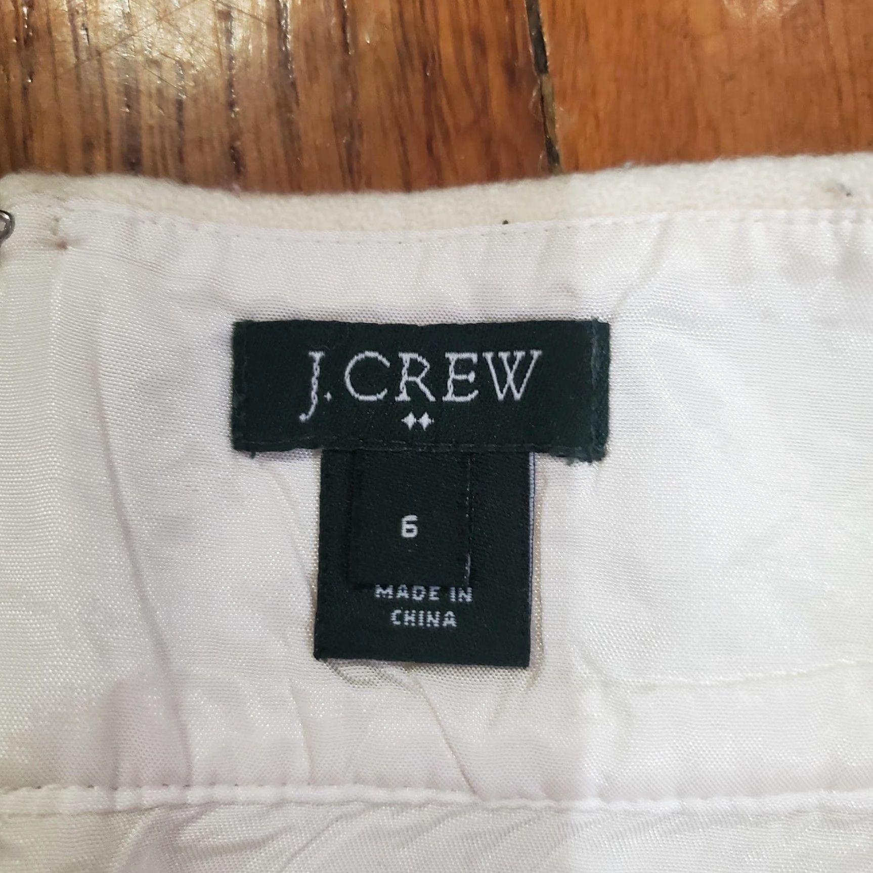 J.Crew J.Crew Skirt Womens 6 White Wool Blend Mini Pencil Lined Pockets Style 29992 Size 28" / US 6 / IT 42 - 4 Thumbnail