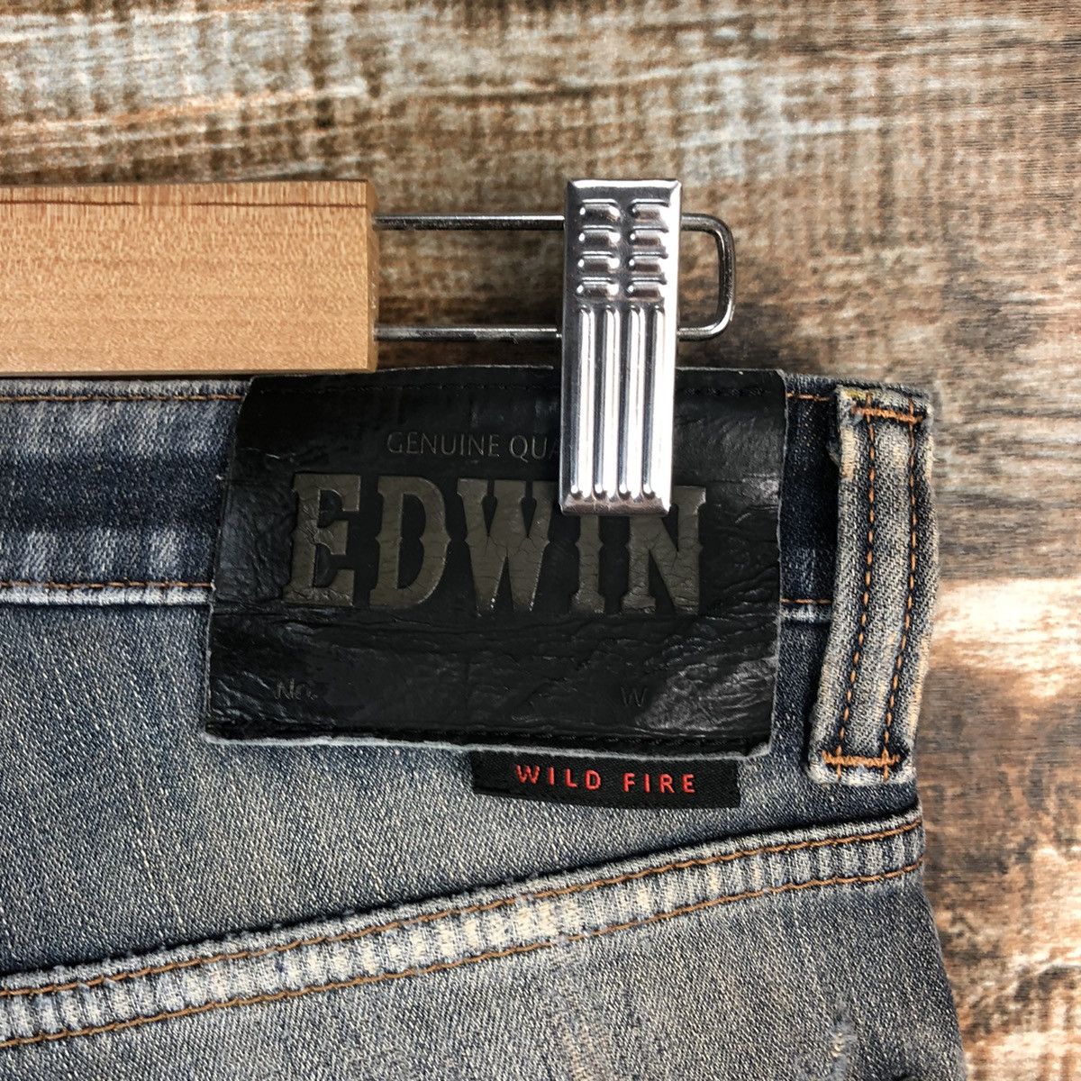 Edwin Edwin Blue Distressed ripped Denim Pants #A1440 Size US 29 - 21 Thumbnail