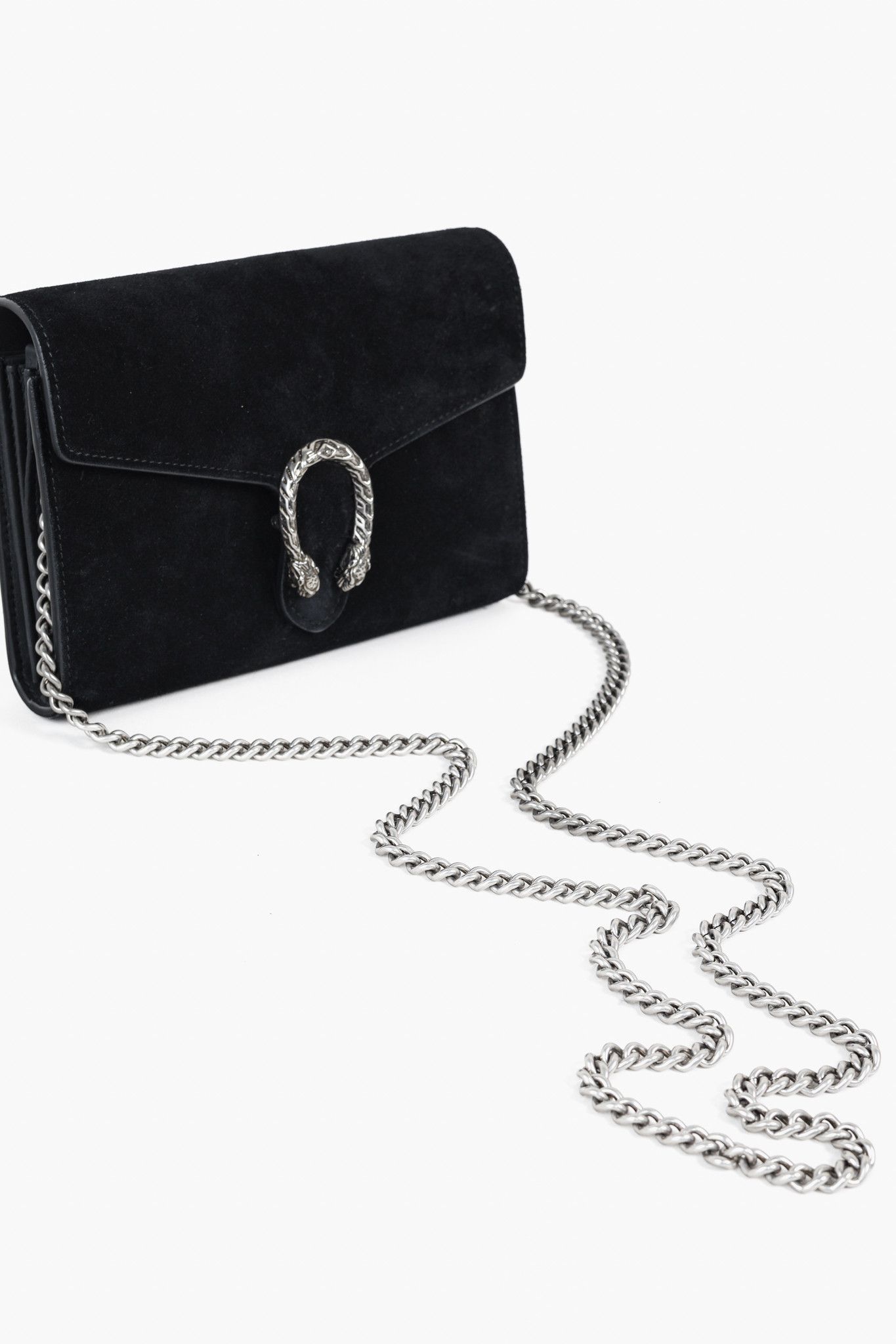 Gucci Gucci Dionysus Black Suede Wallet on Chain Size ONE SIZE - 6 Thumbnail