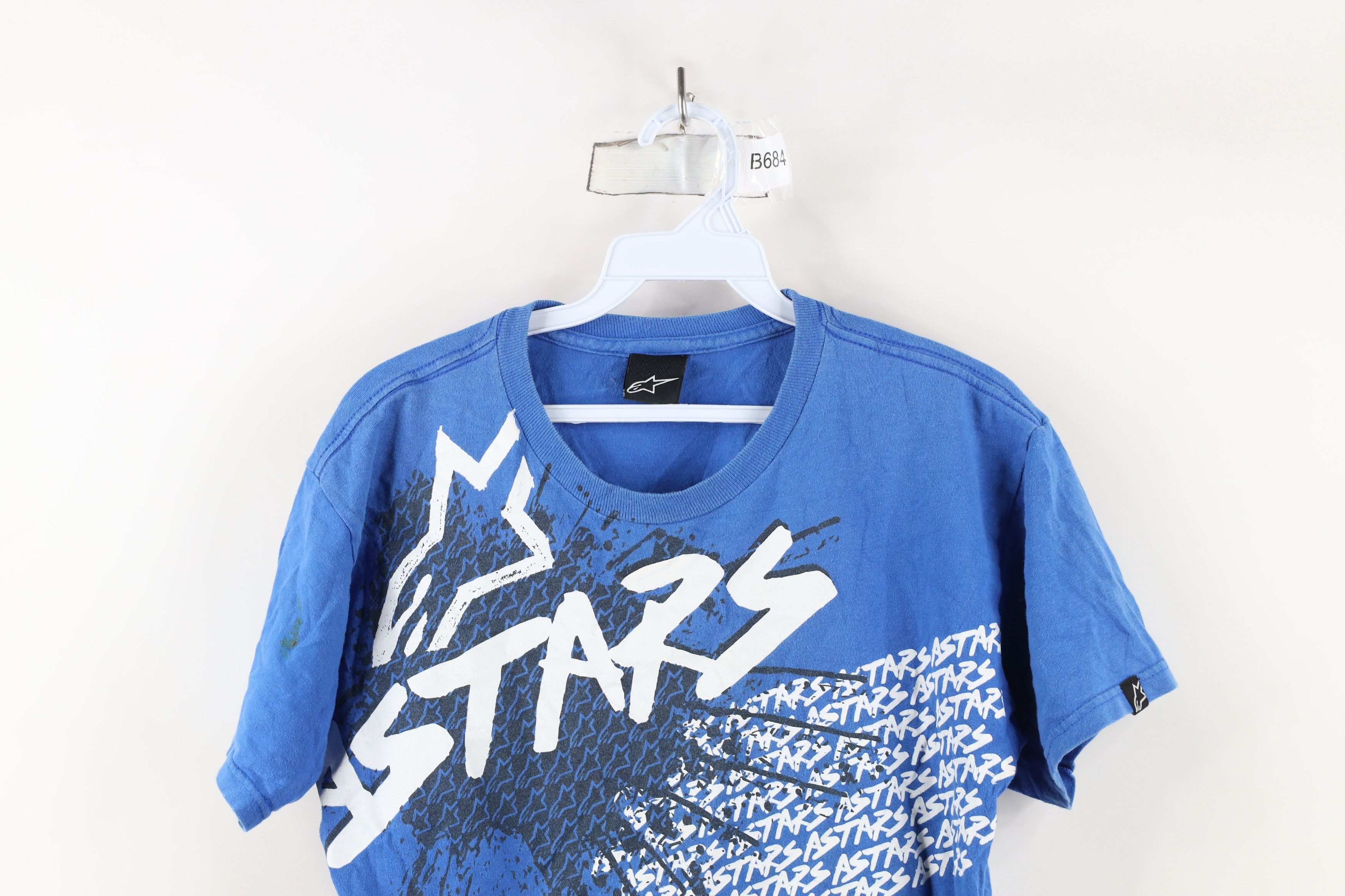 Alpinestars × Vintage Vintage 90s Y2K Alpinestars Racing Spell Out T-Shirt Blue Size US S / EU 44-46 / 1 - 2 Thumbnail