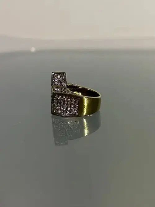 Ring Of Fire Rhinestone Star Ring (gold) Size ONE SIZE - 2 Thumbnail