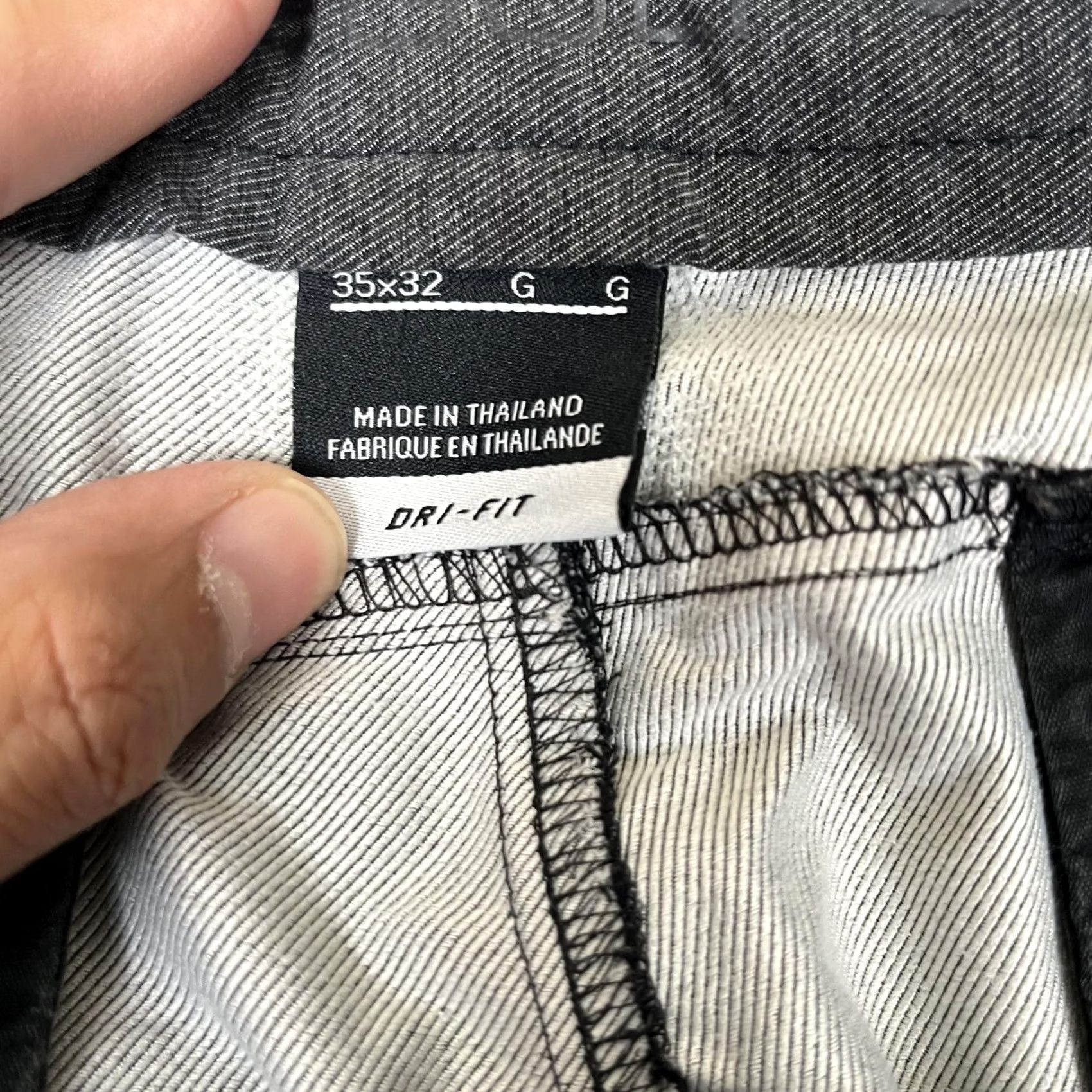 Nike Nike Dri-FIT Golf Pants Mens 35x32 Gray Straight Twill Quick Dry Performance Size US 35 - 5 Thumbnail