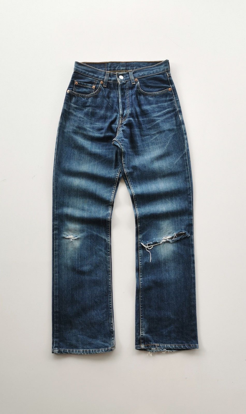 Levi's Levis 558 Flared Denim Jeans Size US 27 - 1 Thumbnail