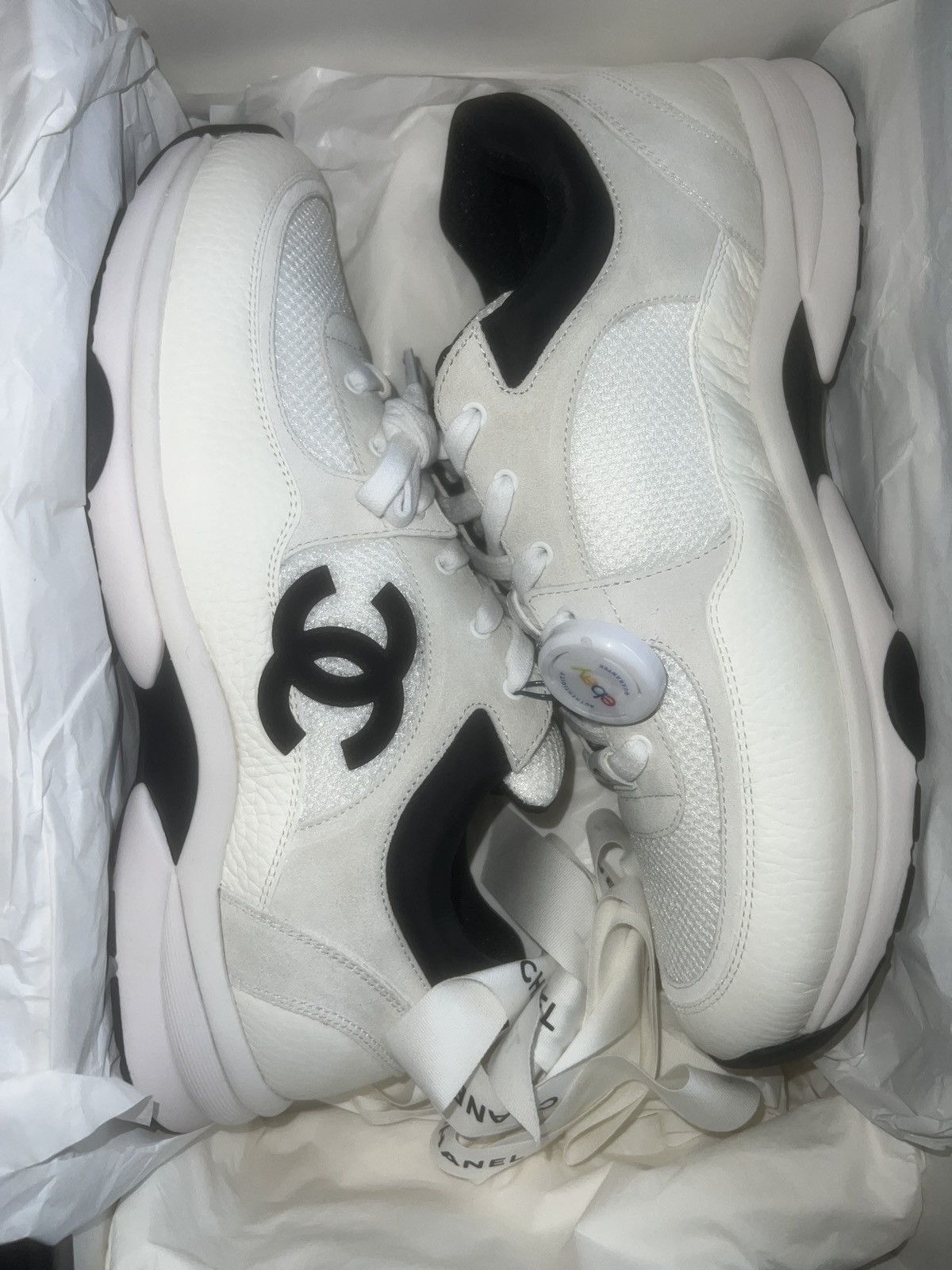 Chanel Chanel sneakers brand new verified authentic size 46 Size US 12 / EU 45 - 1 Thumbnail