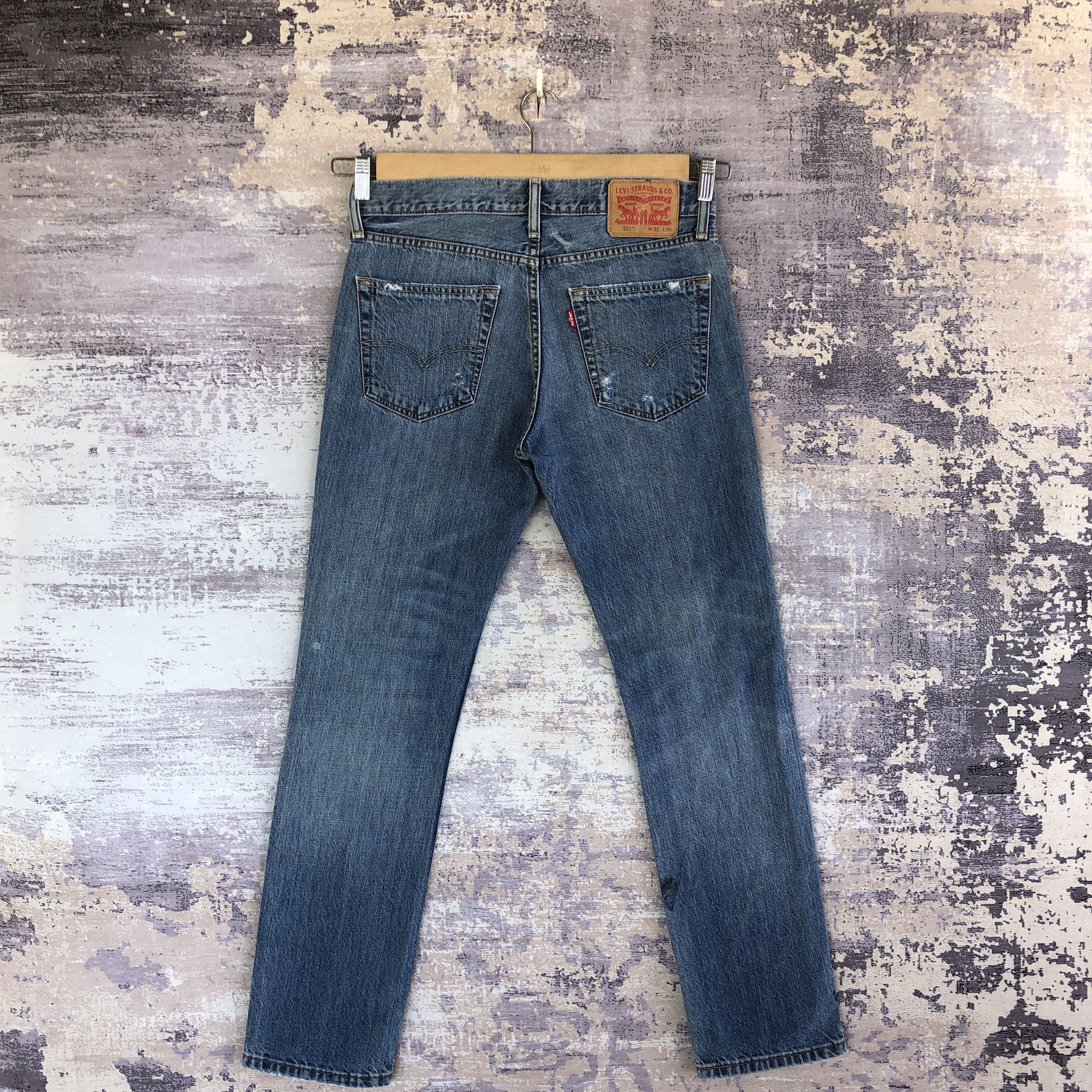 Levi's Vintage Levis 511 Distressed Jeans Levi's Skinny Denim Size US 30 / EU 46 - 2 Thumbnail