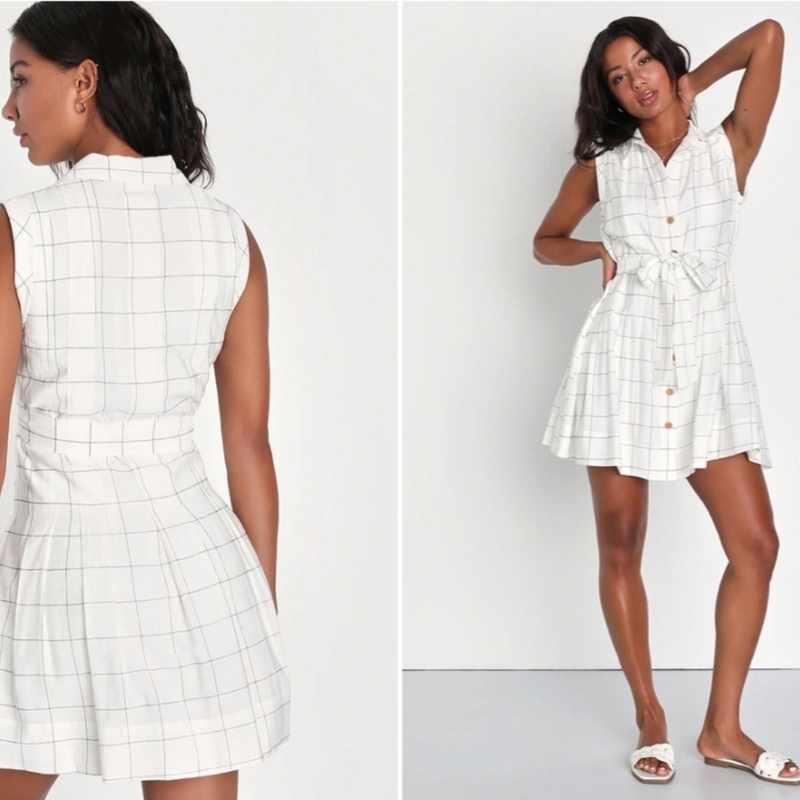 Lulus LULUS Flirty Casual Resortwear Brunch Picnic Chic Mini Dress Size M / US 6-8 / IT 42-44 - 4 Thumbnail