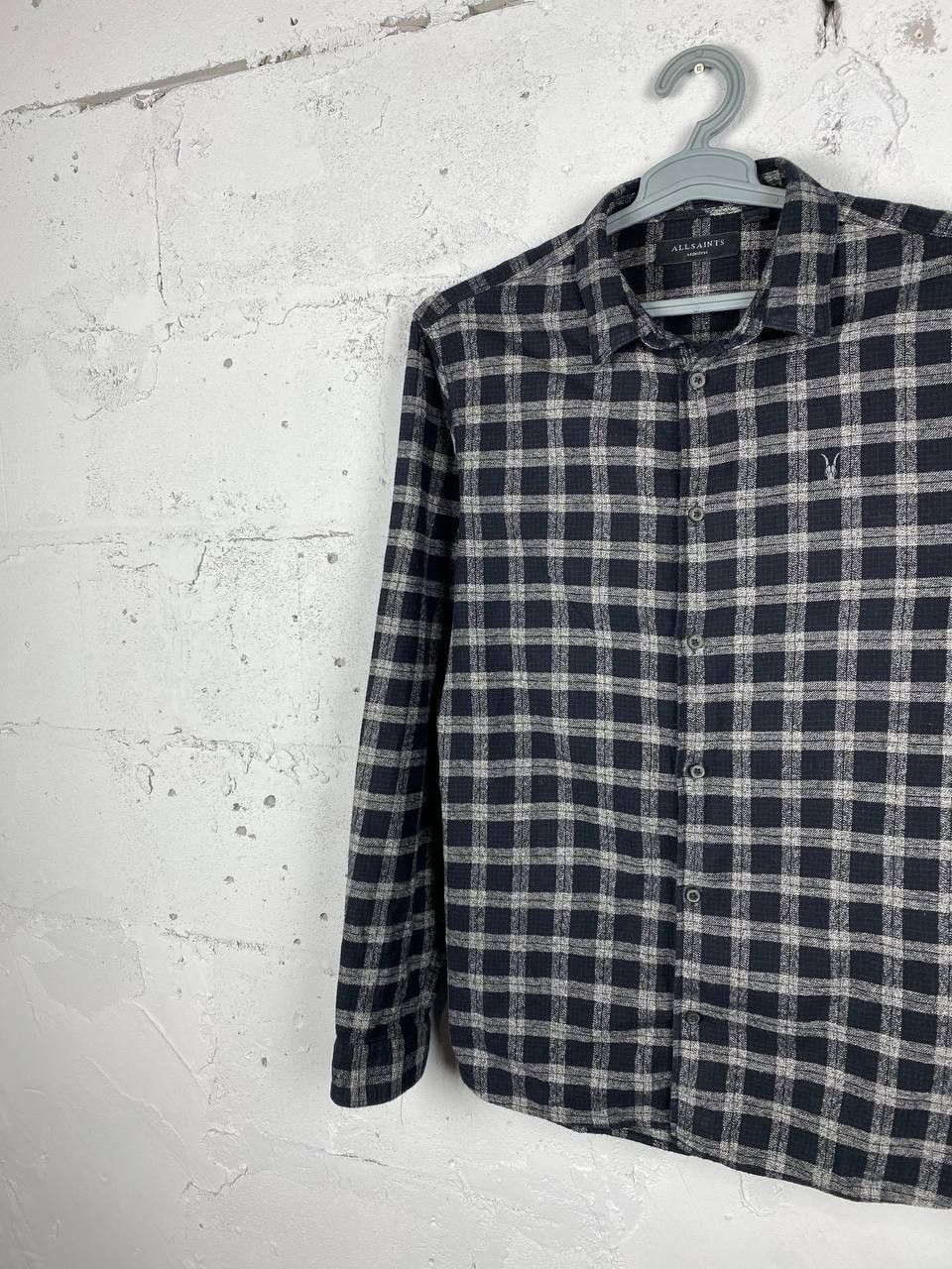 Allsaints Allsaints Prinzen Flannel Checkered Shirt Black Size M Size US M / EU 48-50 / 2 - 4 Thumbnail