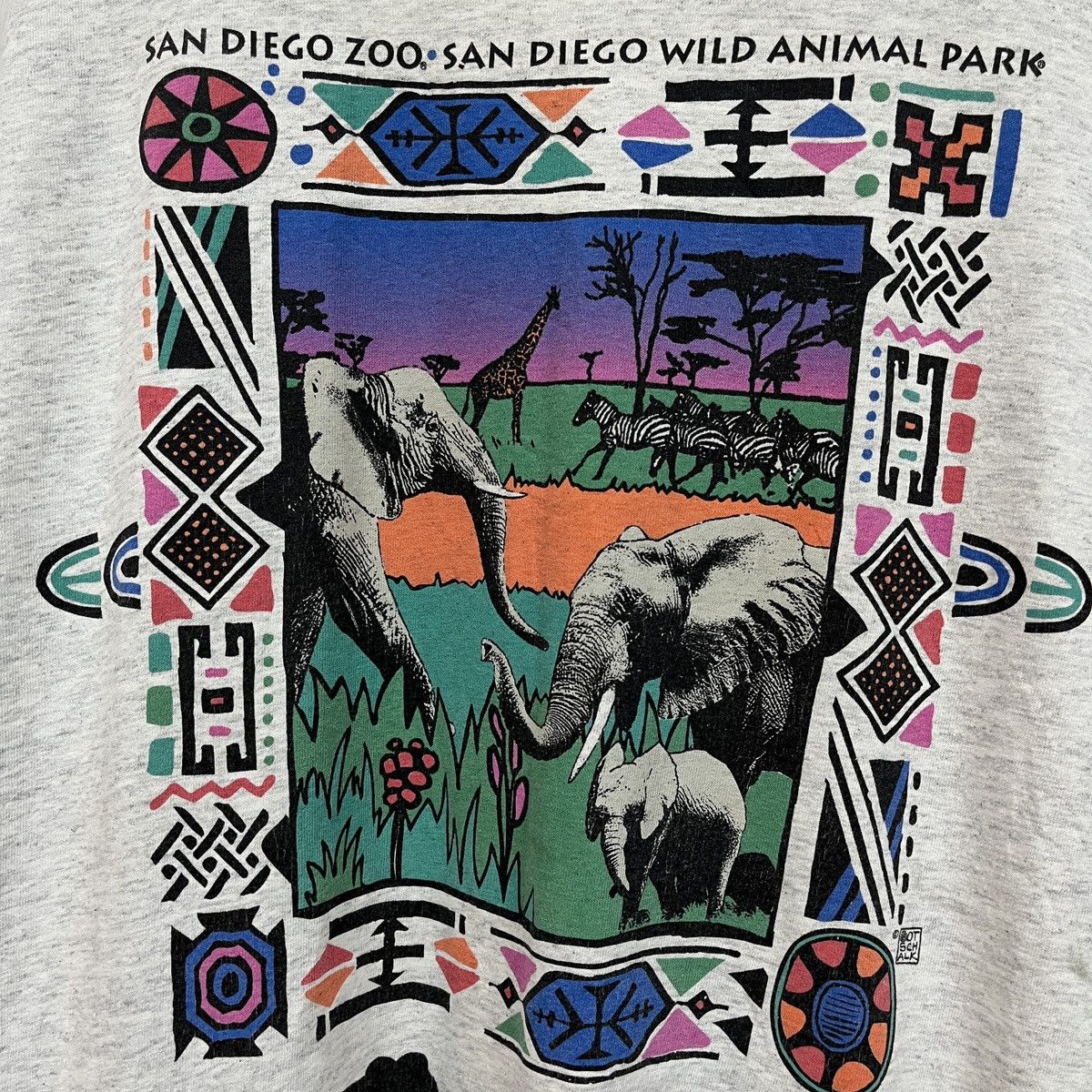 All Sport Rare Vintage 1990s San Diego Zoo Animal Park TShirt Size US L / EU 52-54 / 3 - 11 Thumbnail