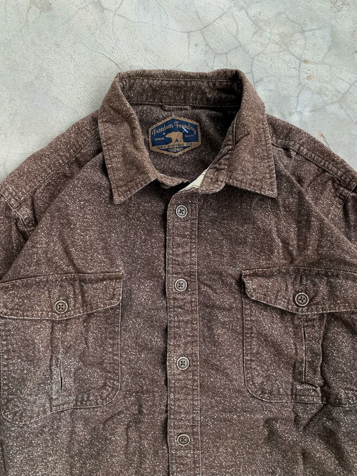 Vintage Cropped button up shirt double pocket F&F boxy Size US M / EU 48-50 / 2 - 4 Thumbnail