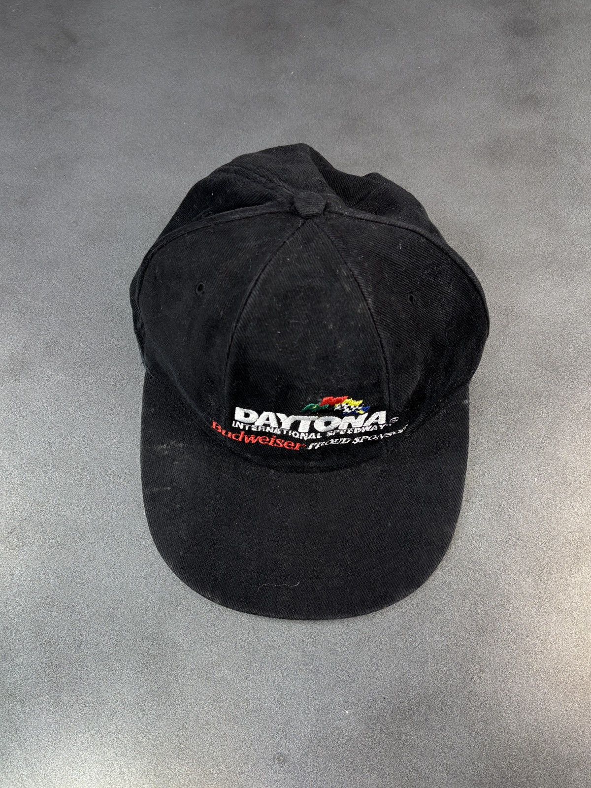 NASCAR Vintage Nascar Hat 90s 2000s Baseball Cap Daytona Budweiser Size ONE SIZE - 2 Thumbnail