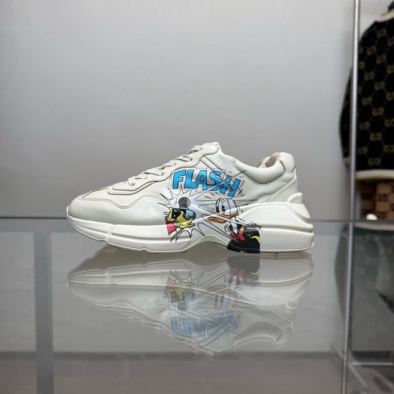 Gucci Gucci Rhyton Duck Print Low-Top Sneakers - Size US 6.5 / EU 39-40 - 5 Thumbnail