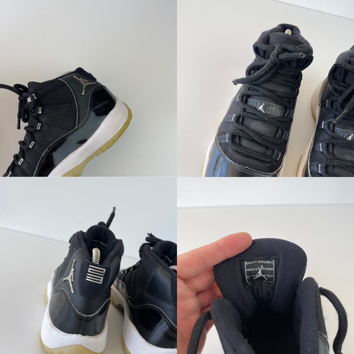 Jordan Brand Nike Air Jordan 11 Retro Jubilee GS 20 Hi-Top Shoes Black Size US 6 / IT 36 - 6 Thumbnail