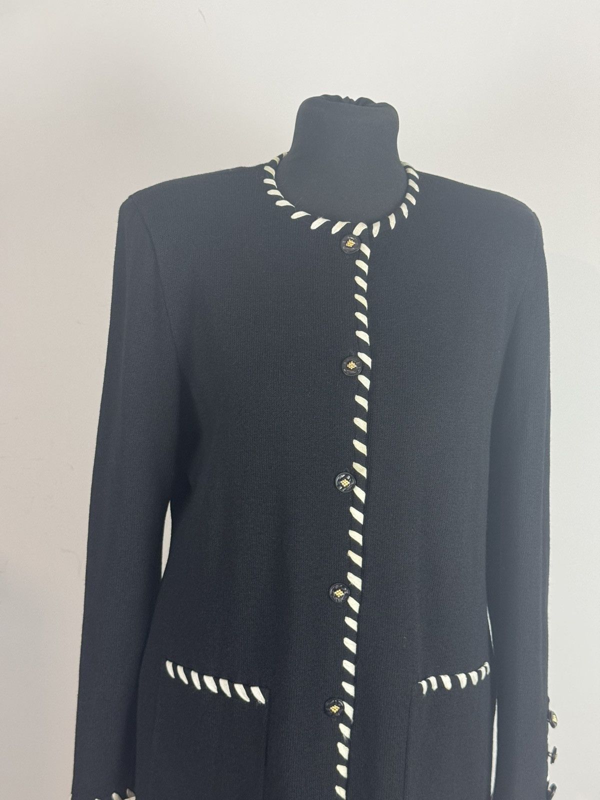 Other Elegance Paris vintage knit two-piece set with trim. Size L / US 10 / IT 46 - 3 Thumbnail