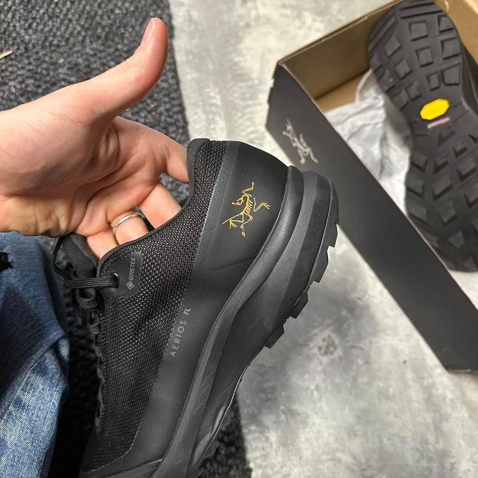 Arc'teryx Arc’teryx Black Aerios FL 2 GTX Goretex Hiking Trail Shoes Size US 8.5 / IT 38.5 - 4 Thumbnail