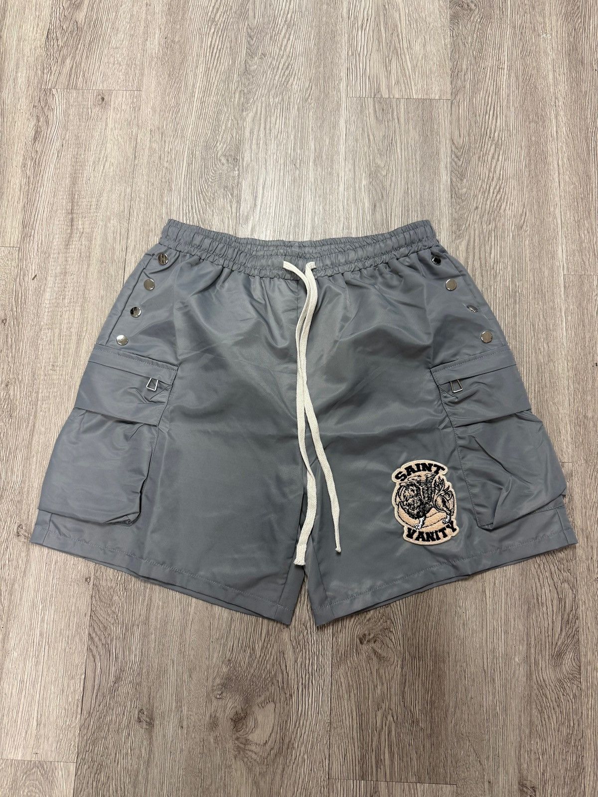 Saint Vanity Saint vanity nylon cargo set gray shorts + jacket small Size US S / EU 44-46 / 1 - 3 Thumbnail