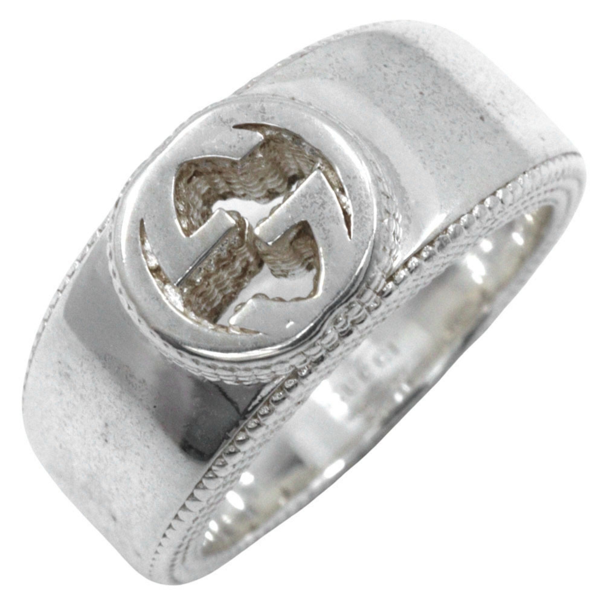 Gucci Gucci Interlocking G Ring, Size 9.5, Sterling Silver, Approx. 8.5g, Women's Size ONE SIZE - 1 Thumbnail