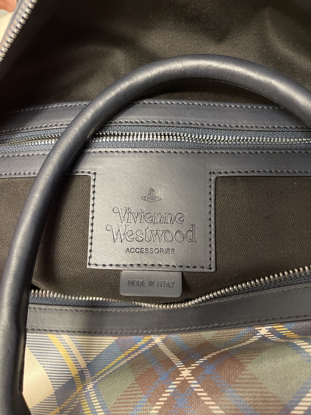Vivienne Westwood Vivienne Westwood GREEN/blue Tartan Duffle bag NWT SS13 Size ONE SIZE - 20 Thumbnail
