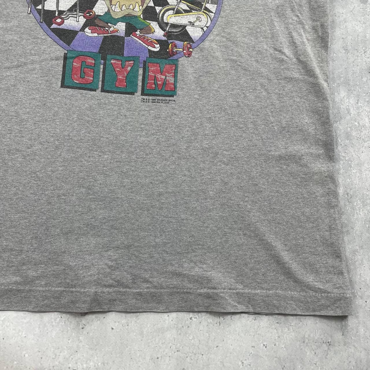 Vintage × Warner Bros Vintage 1996 Taz Six Flags Gym Cartoon Single Stitch T Shirt Size US L / EU 52-54 / 3 - 15 Thumbnail