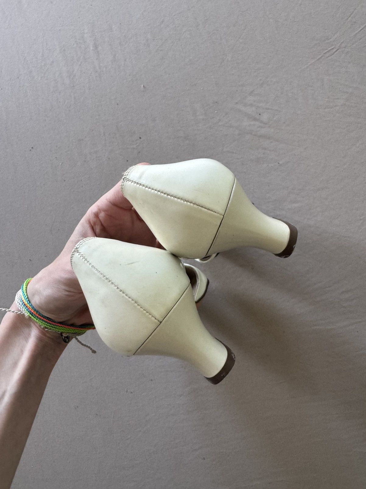 Salvatore Ferragamo Vintage Salvatore Ferragamo Leather Pumps Size US 8 / IT 38 - 8 Thumbnail