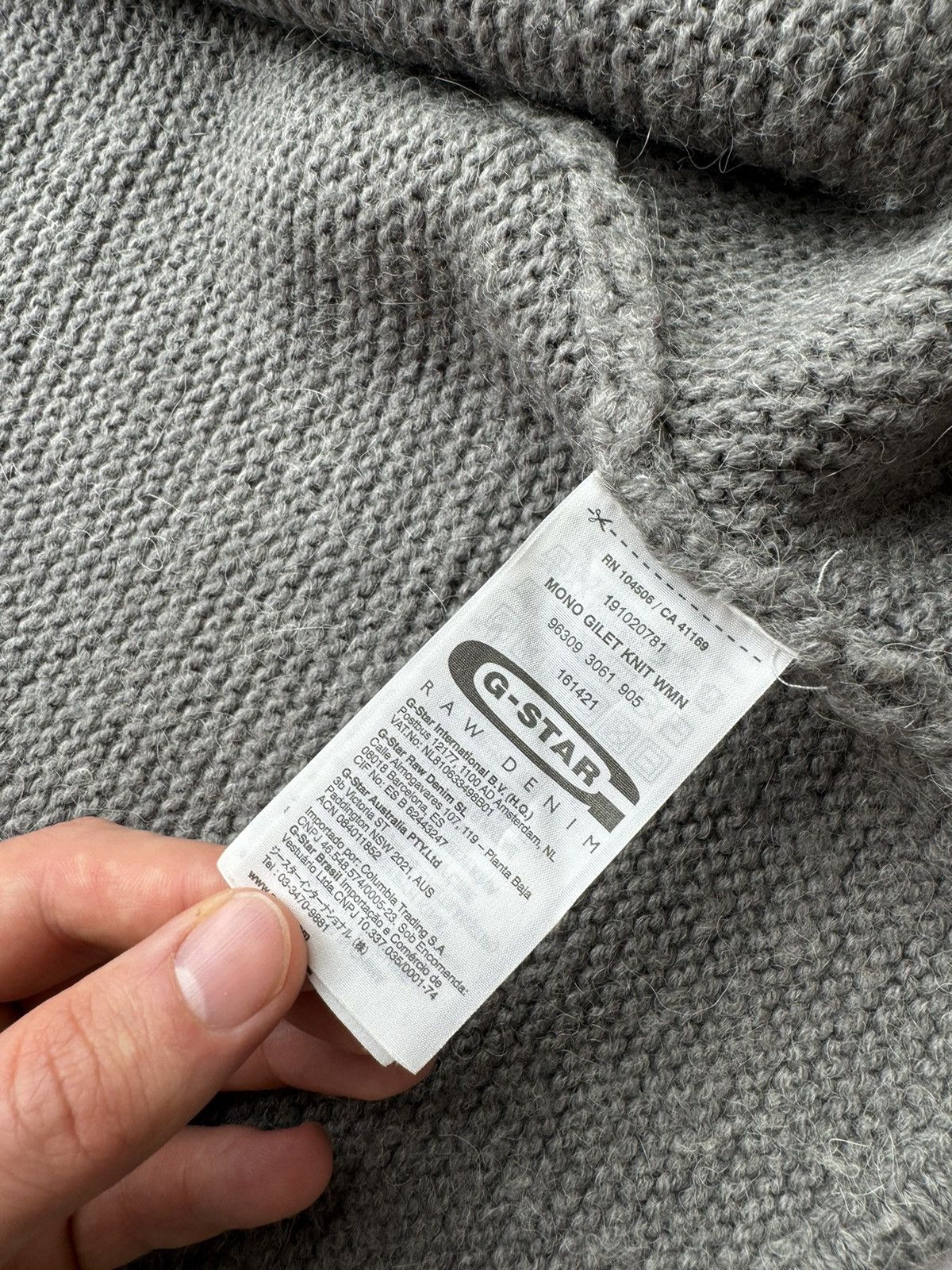 G-Star G Star Raw Vintage Archive Wool Vest Size S / US 4 / IT 40 - 6 Thumbnail