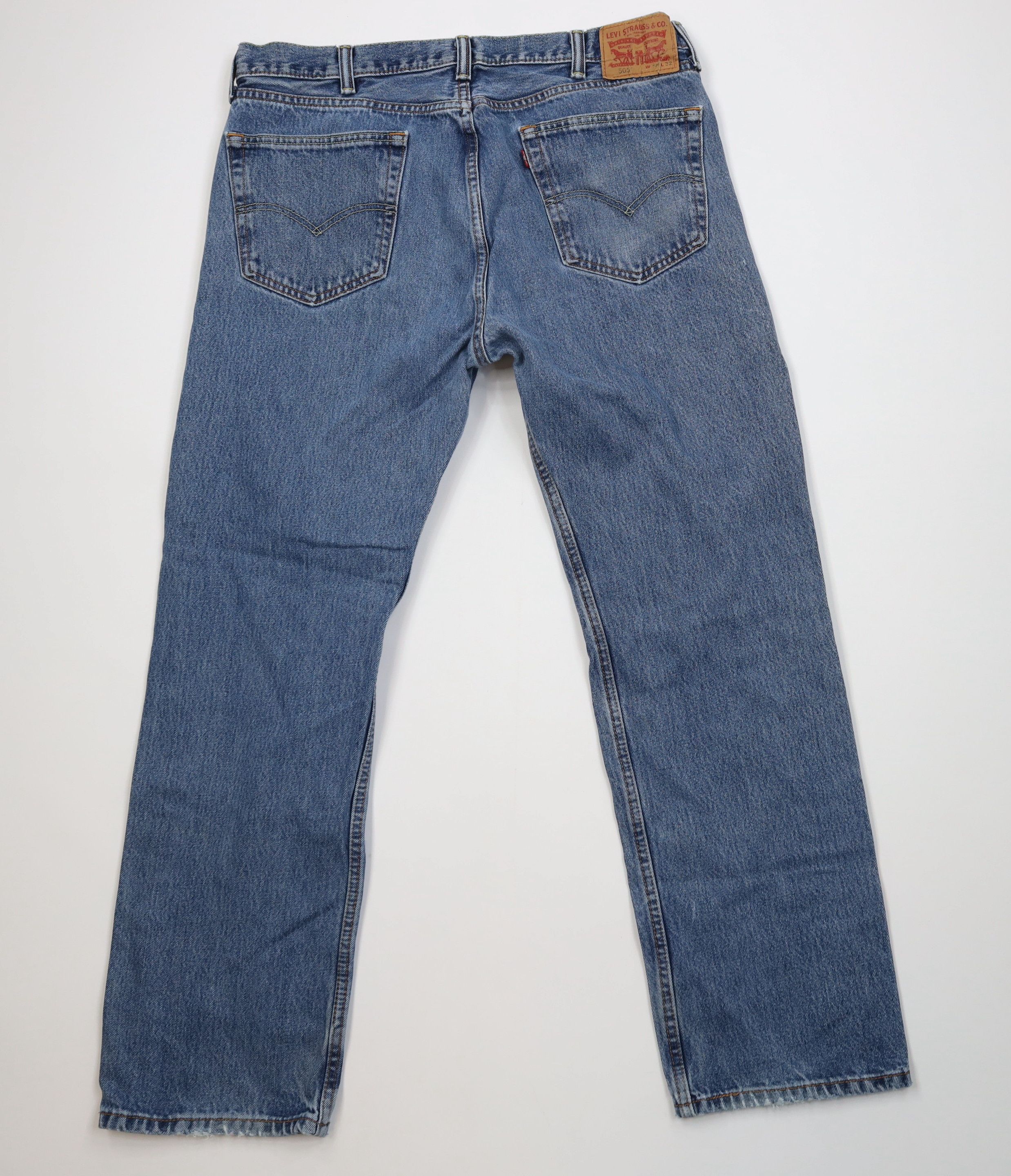 Levi's Vintage Y2K Levis 505 Fit Straight Leg Denim Jeans Blue Size US 38 / EU 54 - 9 Thumbnail