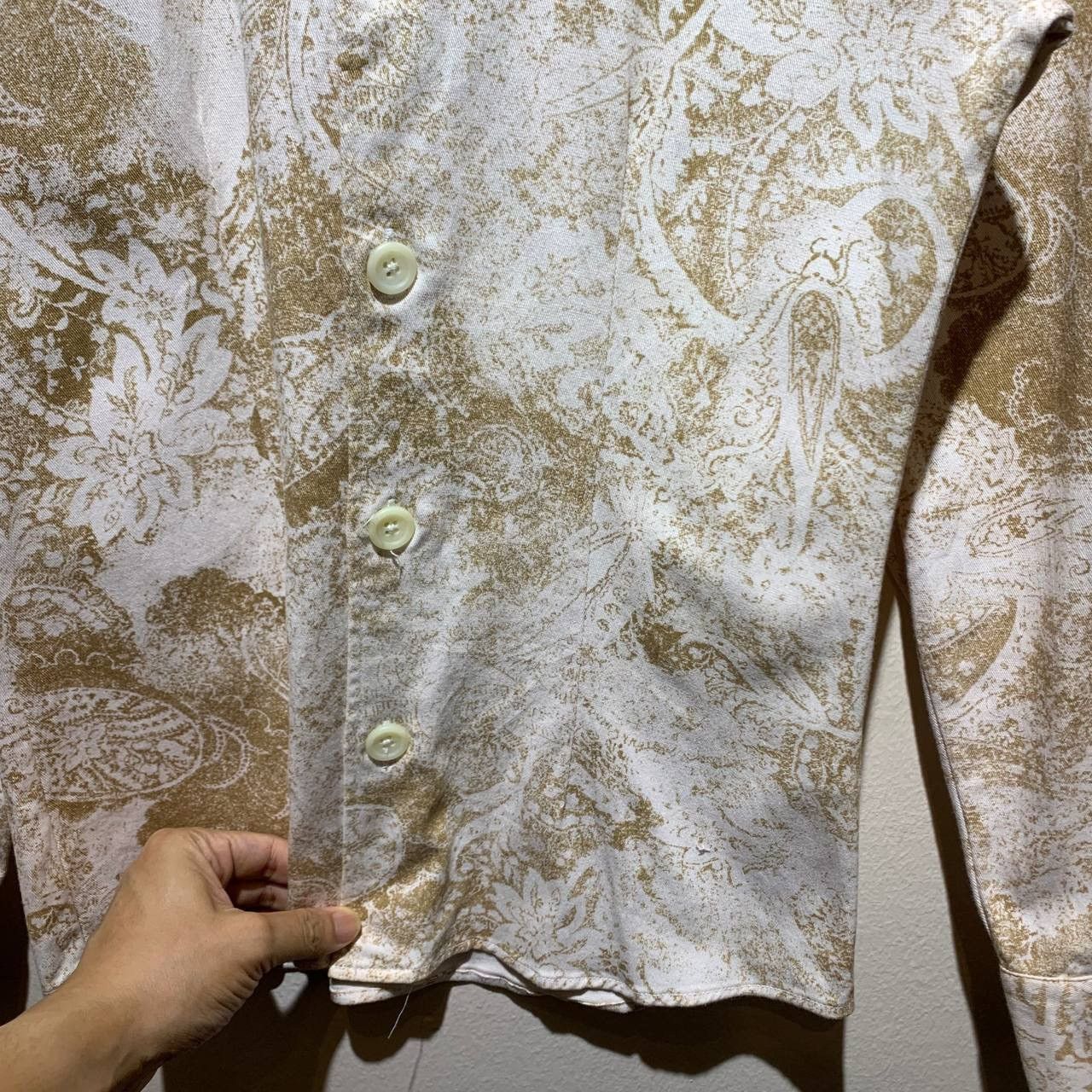 Tornado Mart 🔥 Y2K Tornado Mart Python Flower Paisley Button Up Shirts 🌪️ Size US M / EU 48-50 / 2 - 8 Thumbnail