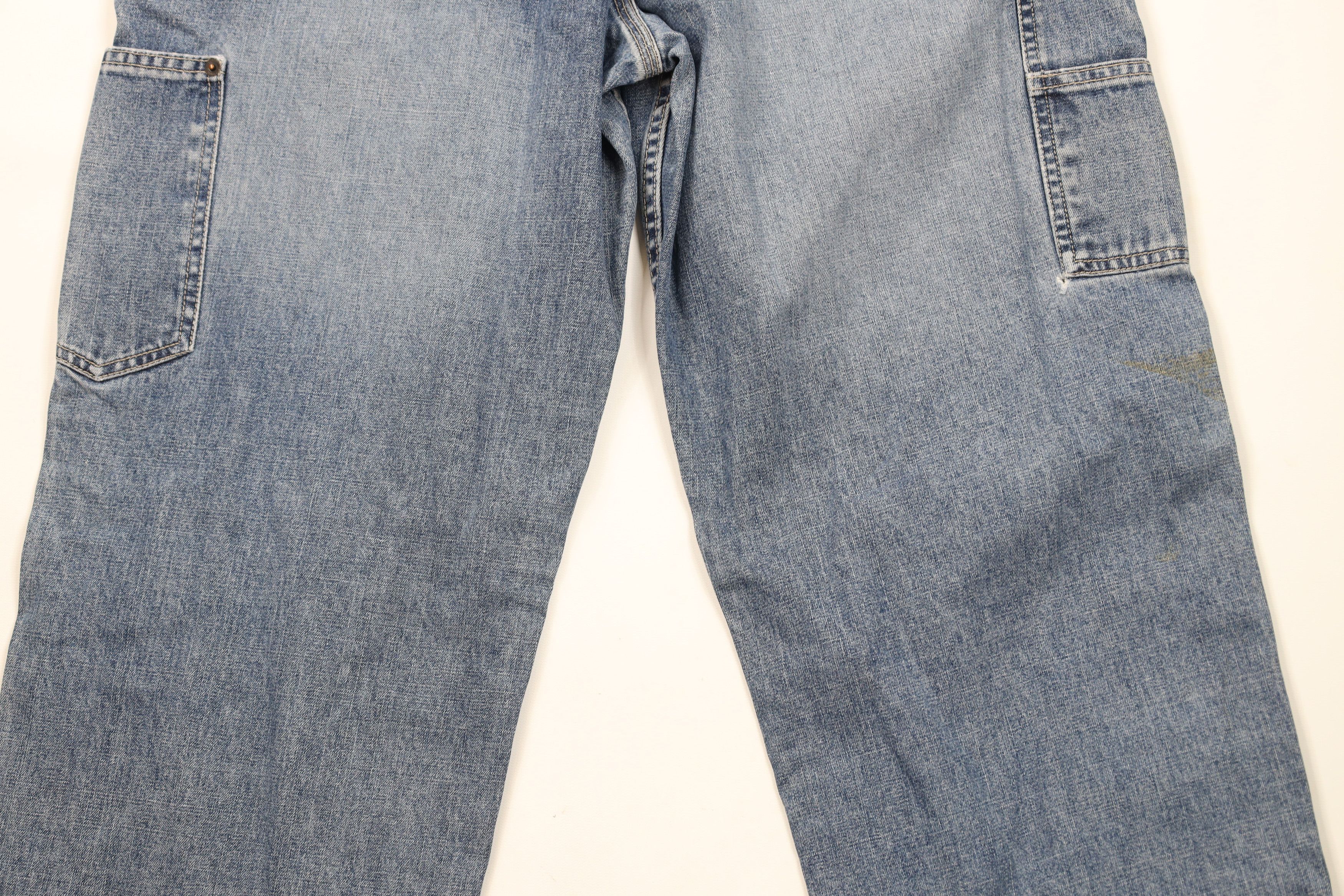 American Eagle Outfitters × Vintage Vintage 90s American Eagle Outfitters Leg Dungaree Jeans Size US 32 / EU 48 - 14 Thumbnail