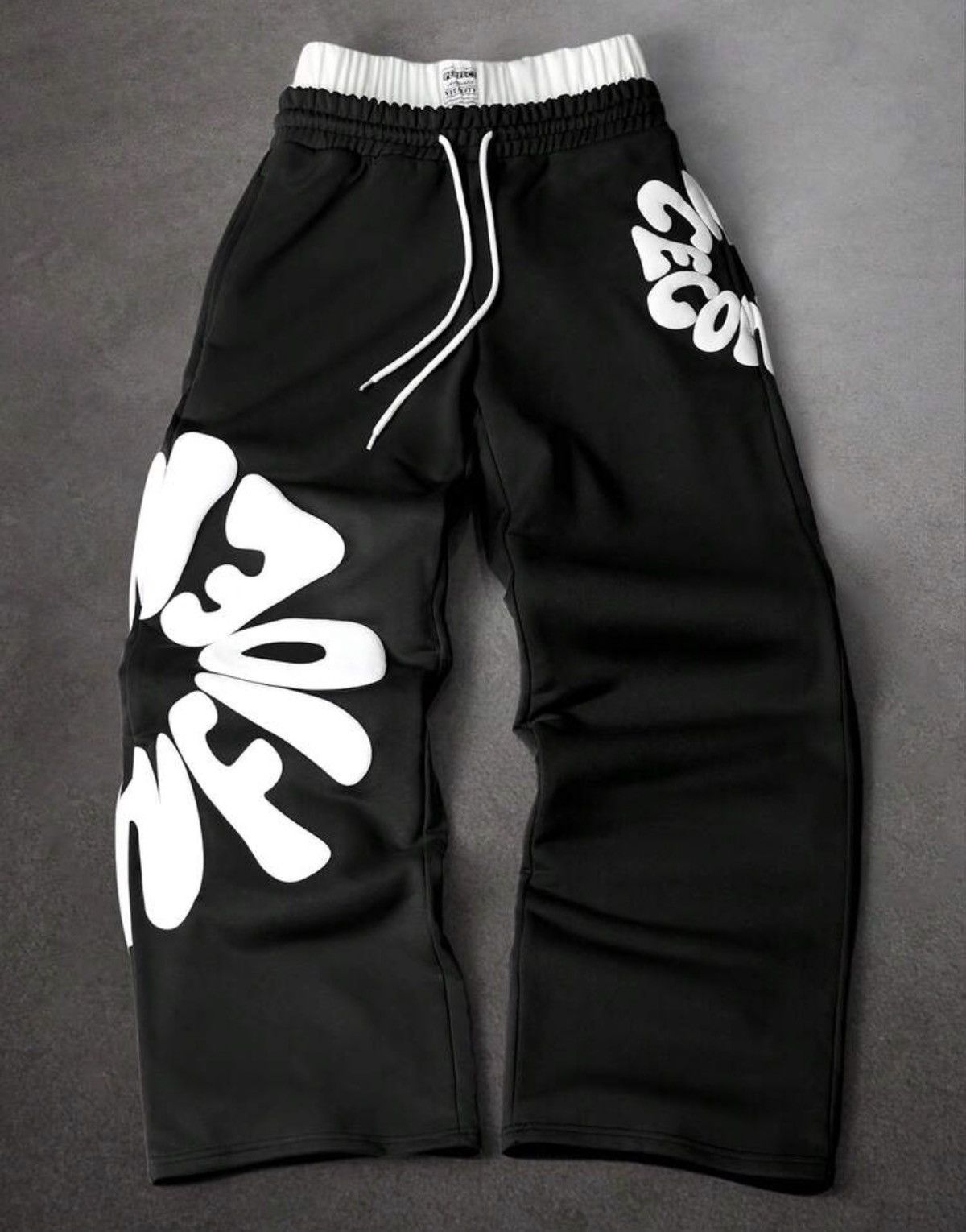 Japanese Brand Letter Print Sweatpants Size US 29 - 1 Thumbnail