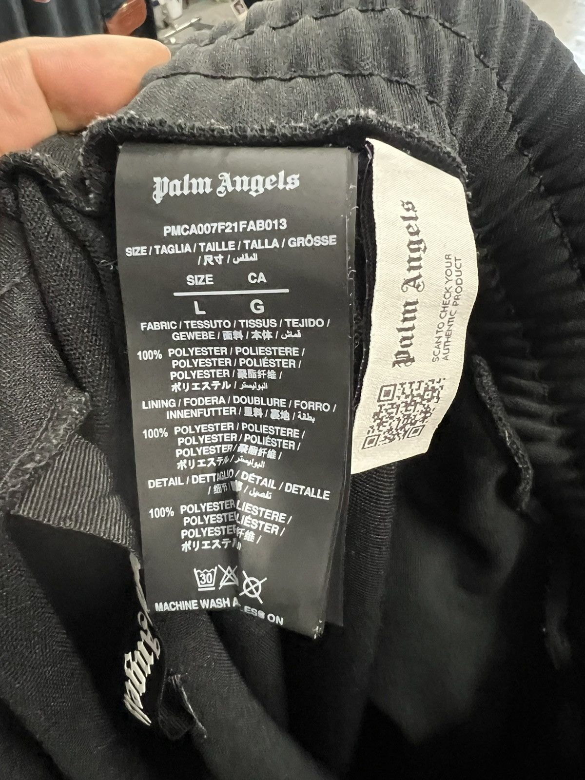 Palm Angels Palm Angels black/white track pants Size US 34 / EU 50 - 5 Thumbnail