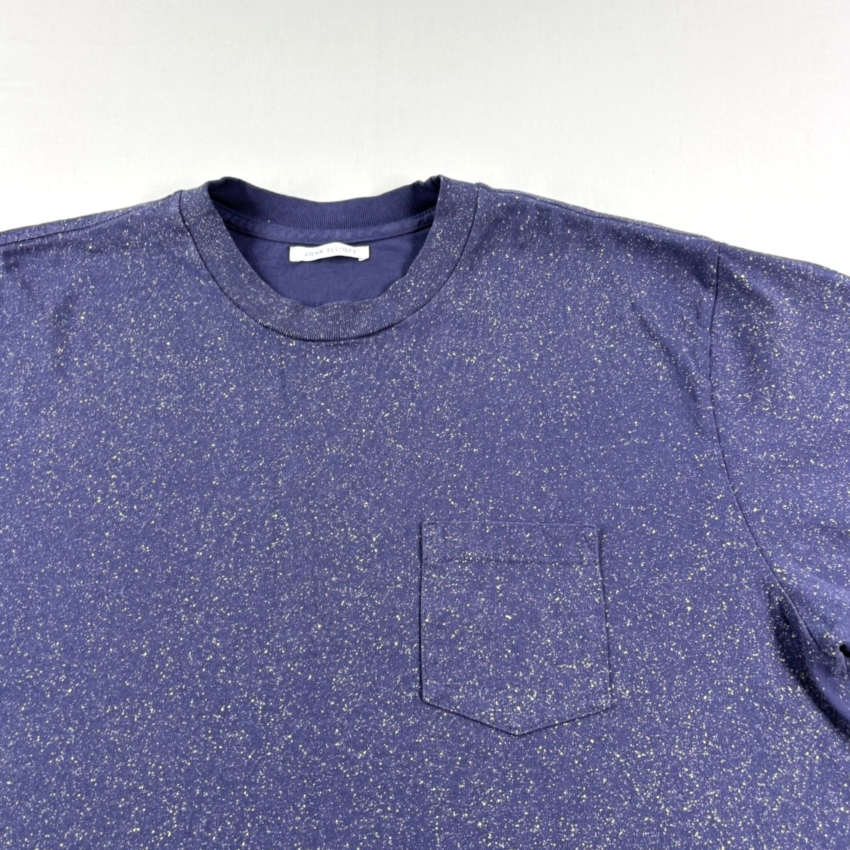 John Elliott John Elliott Blue Cotton Crew Neck Short Sleeve Pocket Tee Mens XL Size US XL / EU 56 / 4 - 2 Thumbnail
